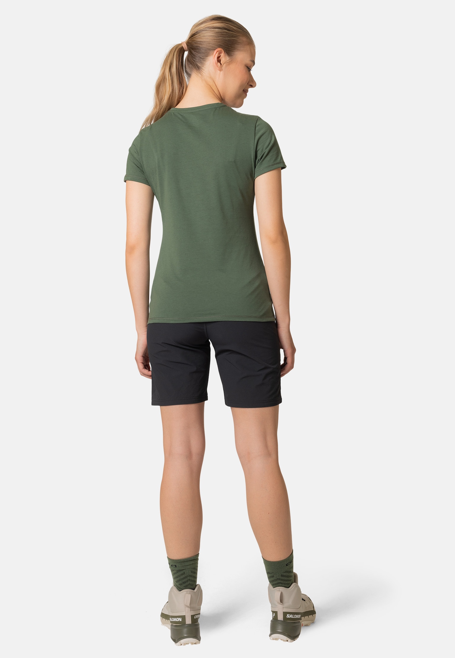 T-shirt à imprimé forestier Kumano