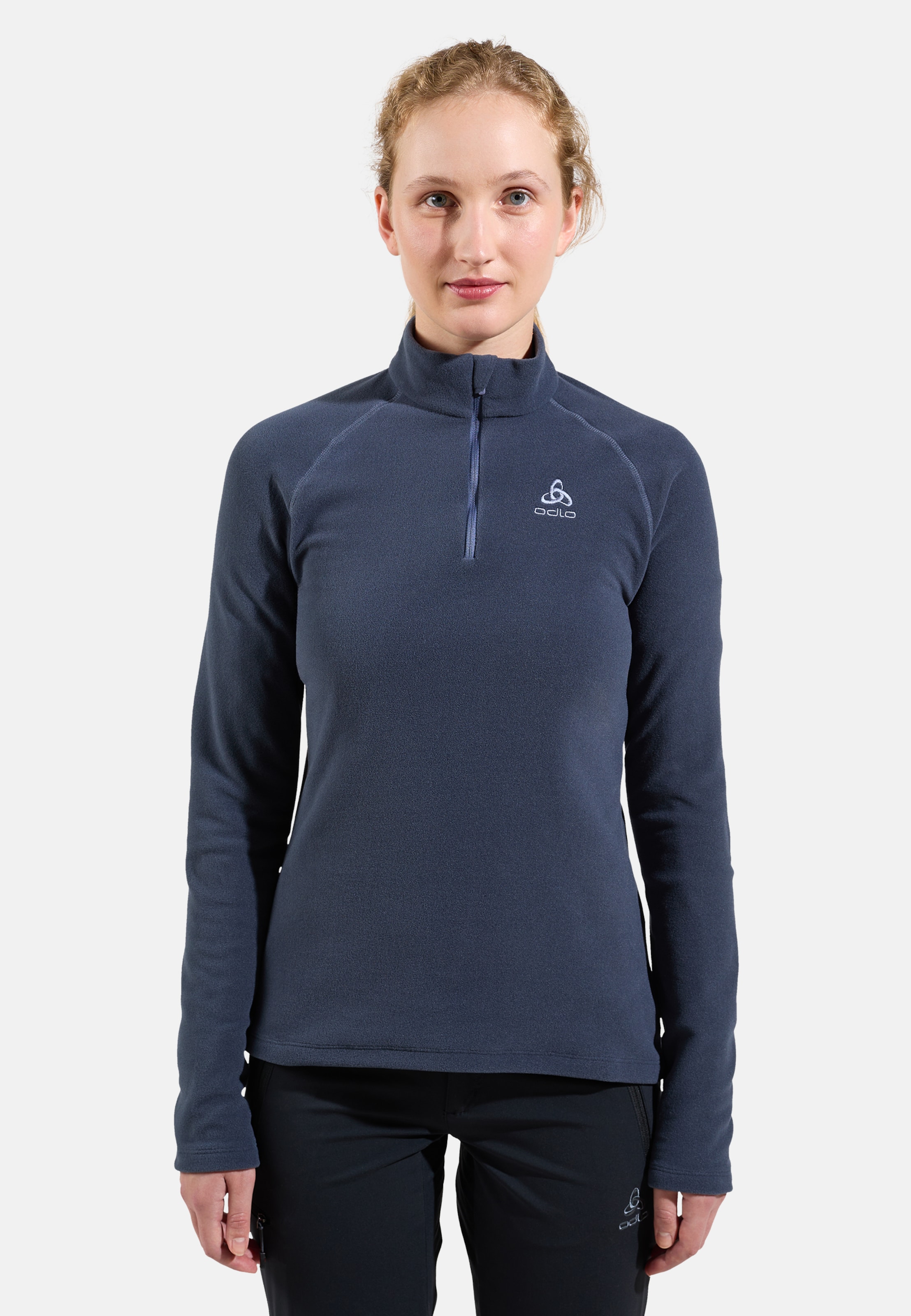 Odlo Rigi Mid Layer mit Halbreissverschluss für Damen, XS, grau