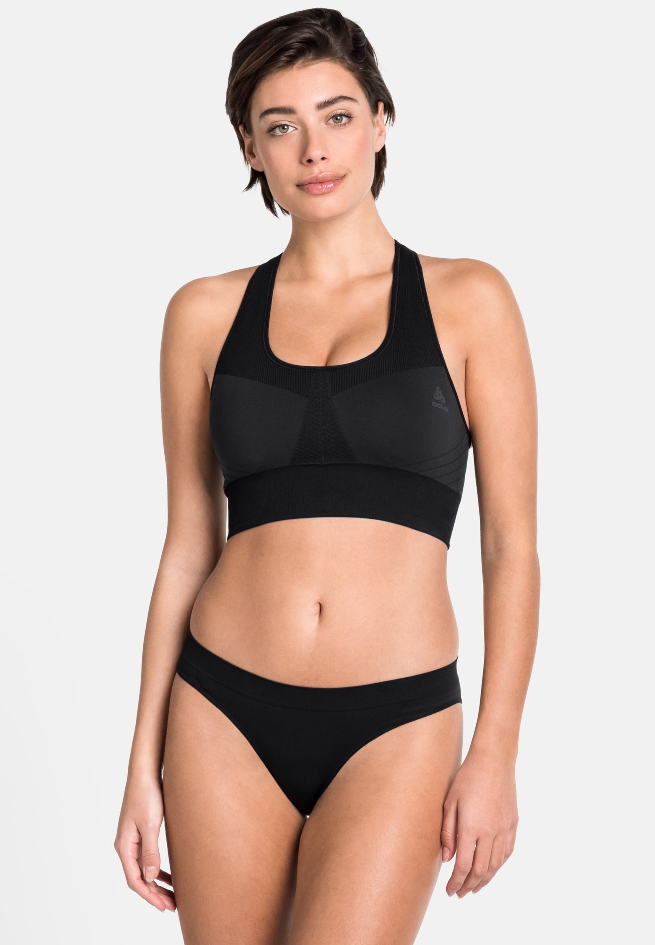 Odlo Seamless Medium Sport-BH für Damen, XS, schwarz
