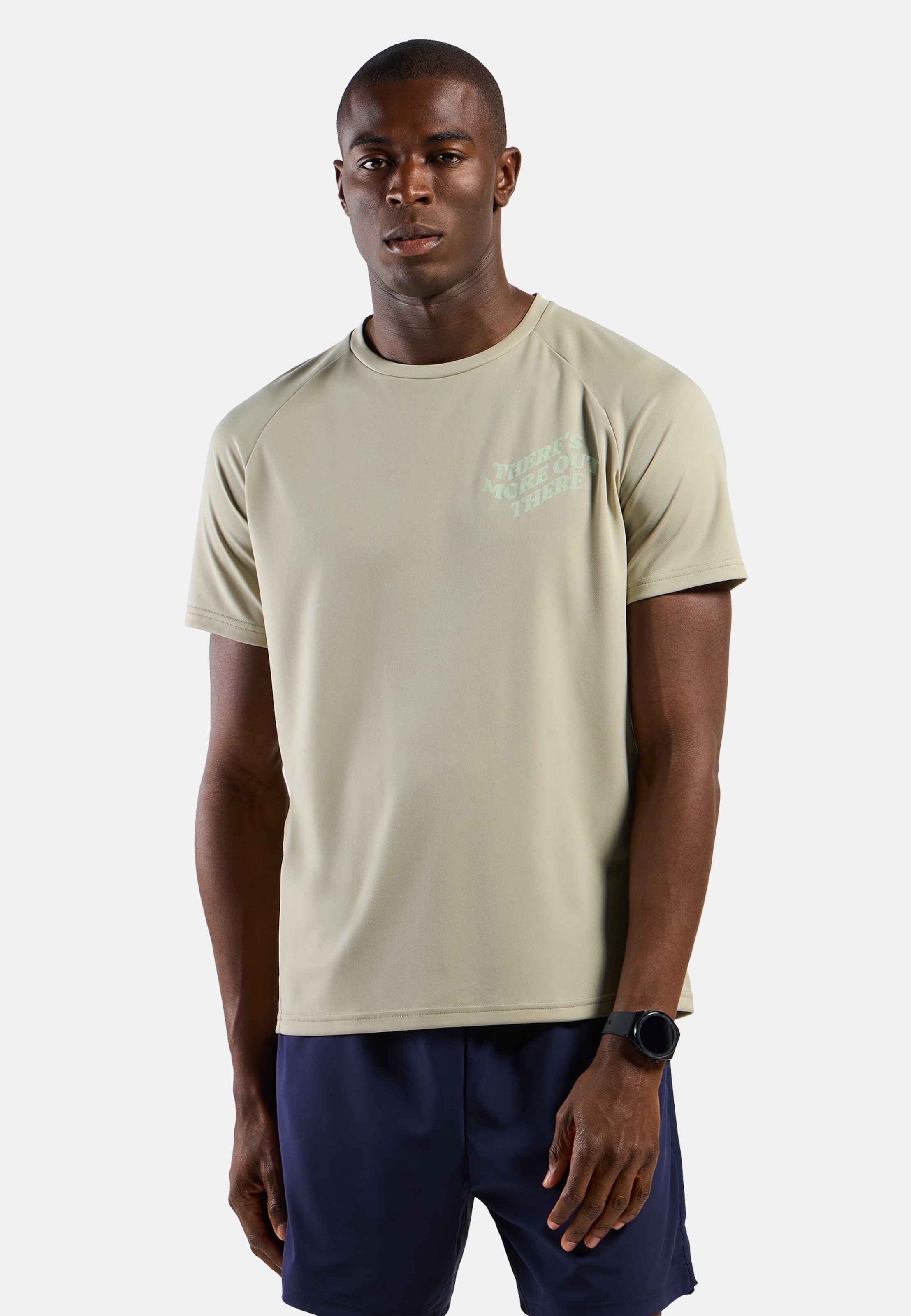 Odlo Essential Print Lauf-T-Shirt für Herren - Training, Running - beige, XXL