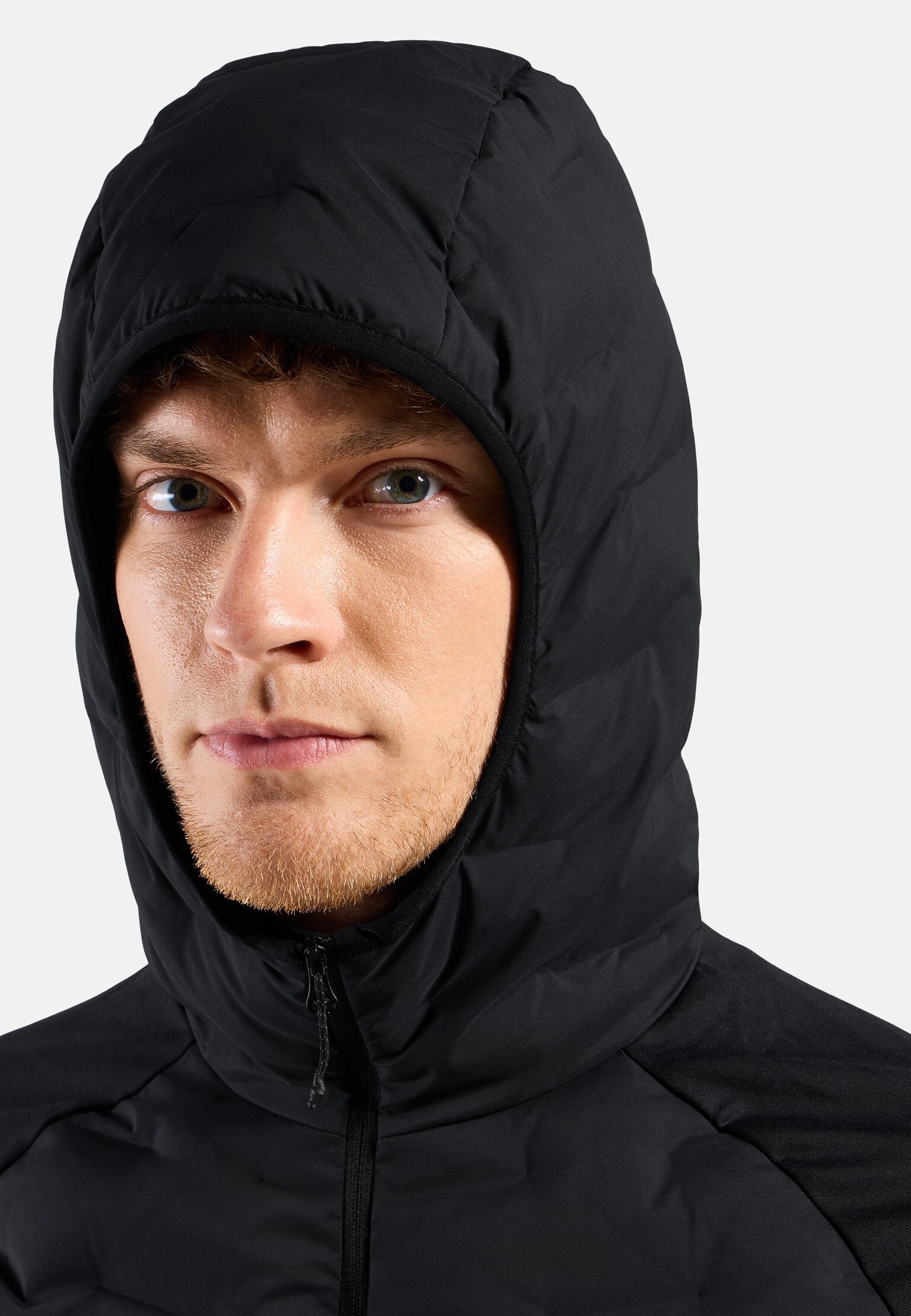The Zeroweight Insulator hybrid mid layer hooded zip
