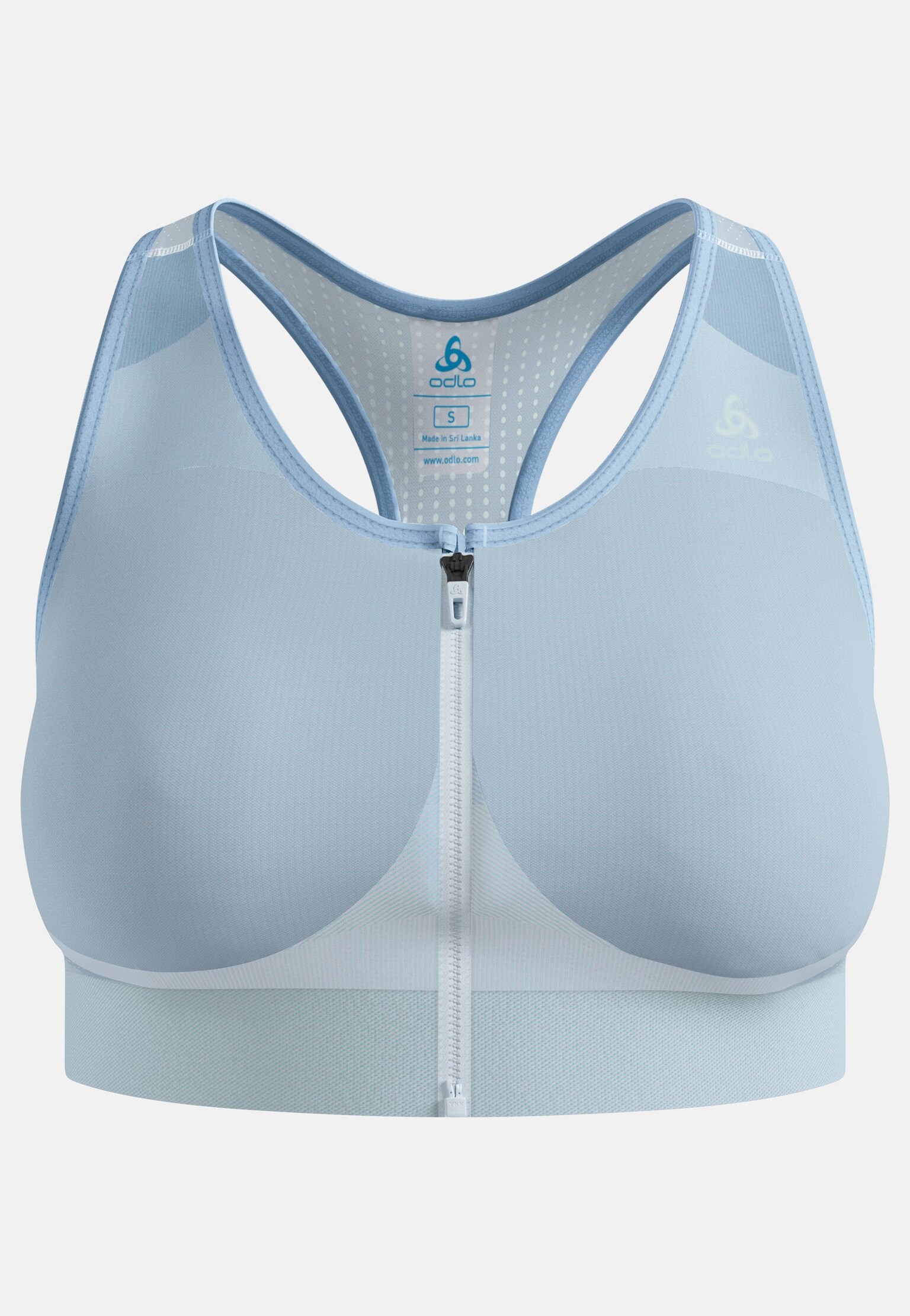 Reggiseno sportivo Seamless con zip a sostegno elevato