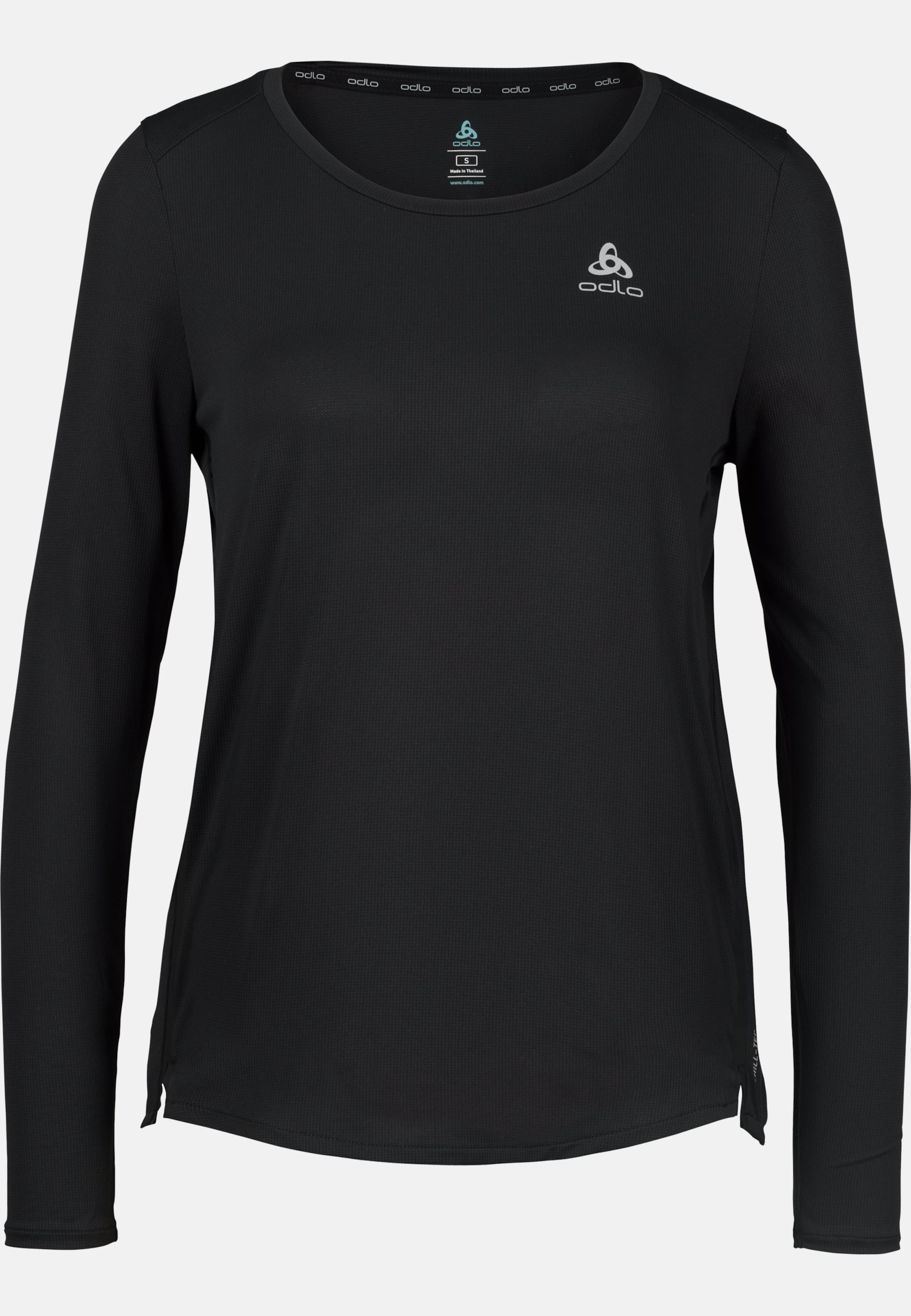 Odlo Zeroweight Chill-Tec Langarmshirt für Damen, M, schwarz