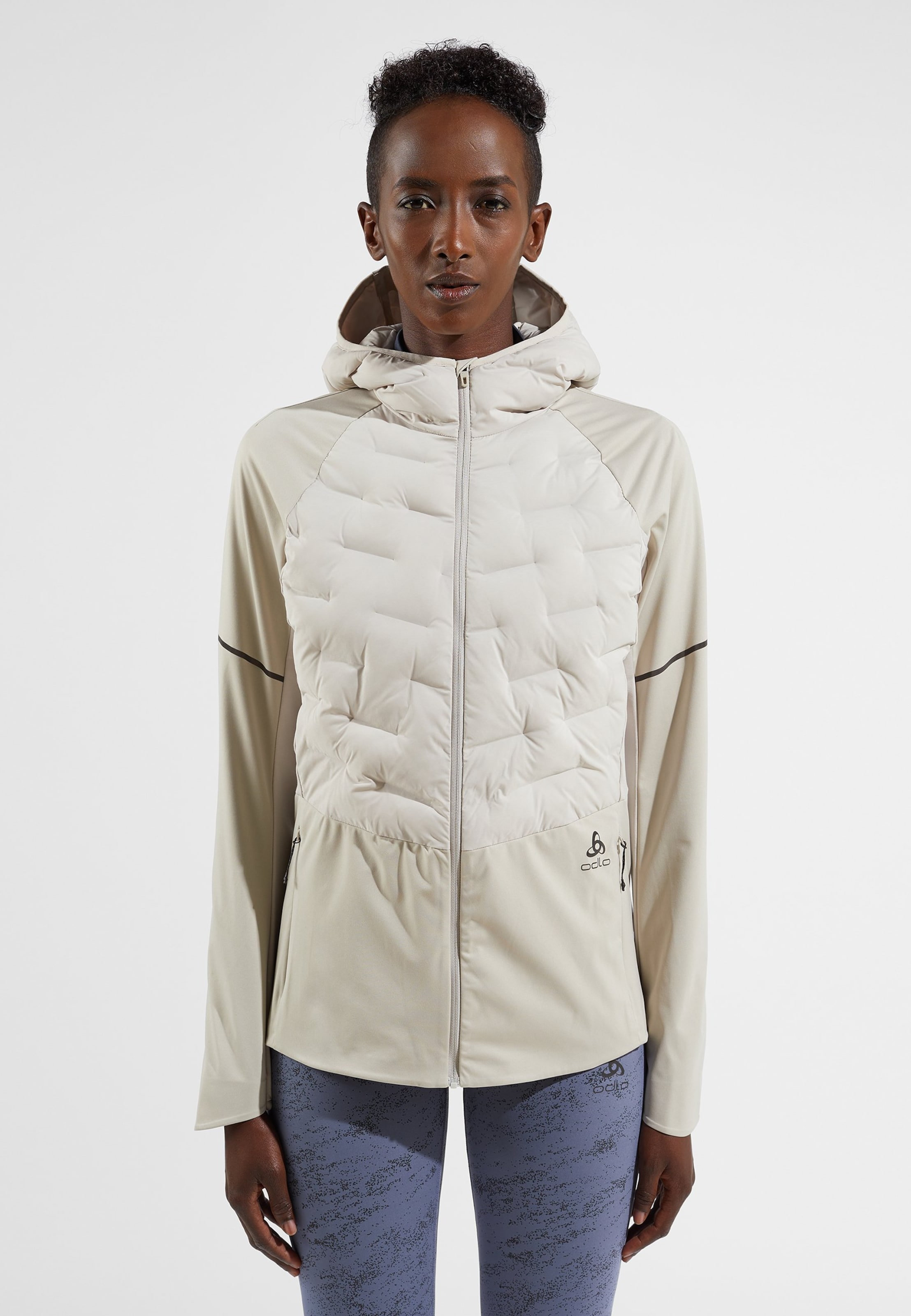 Odlo Zeroweight Insulator Laufjacke für Damen, S, beige