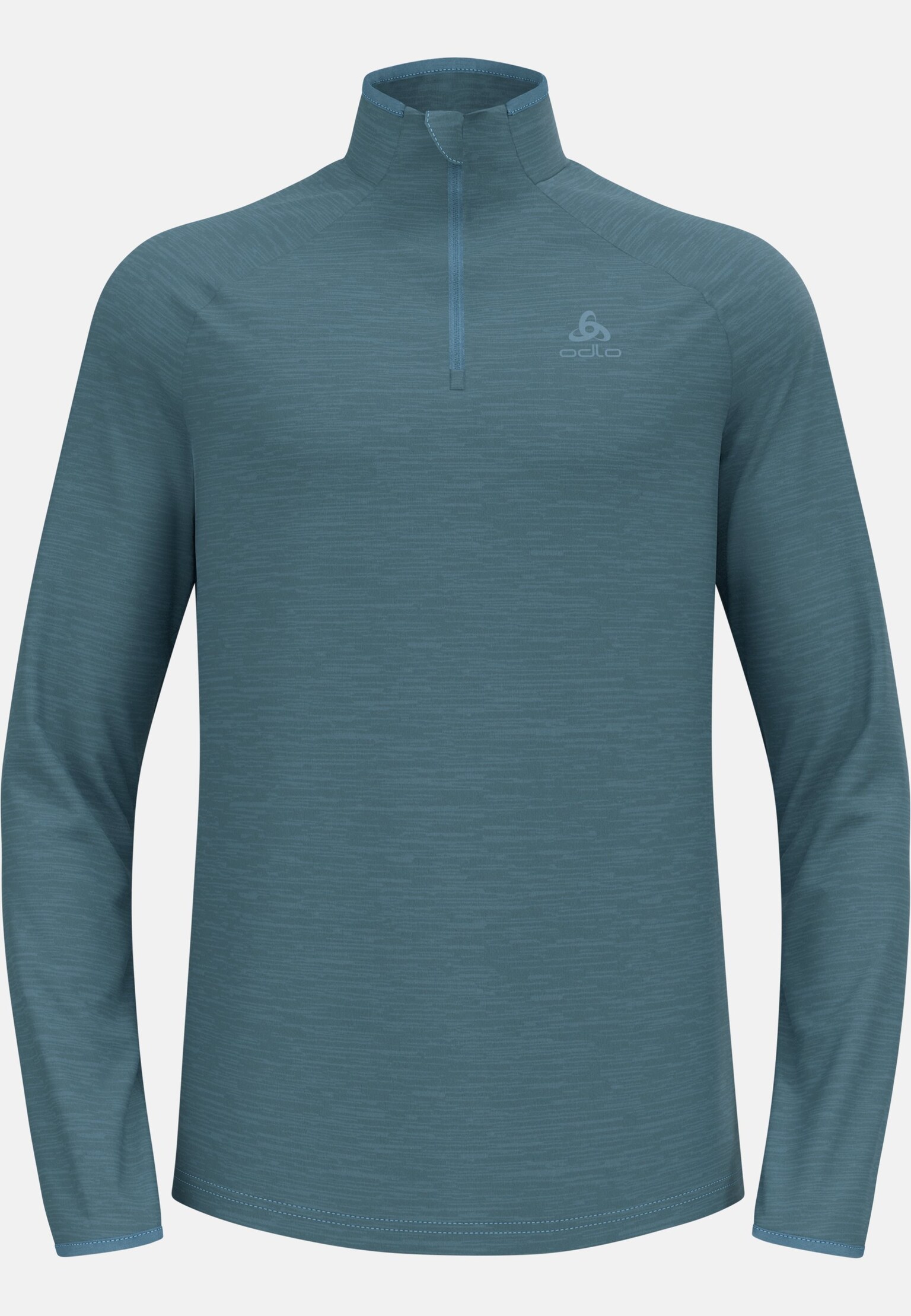 Pull à manches longues et col zippé Run Easy pour homme