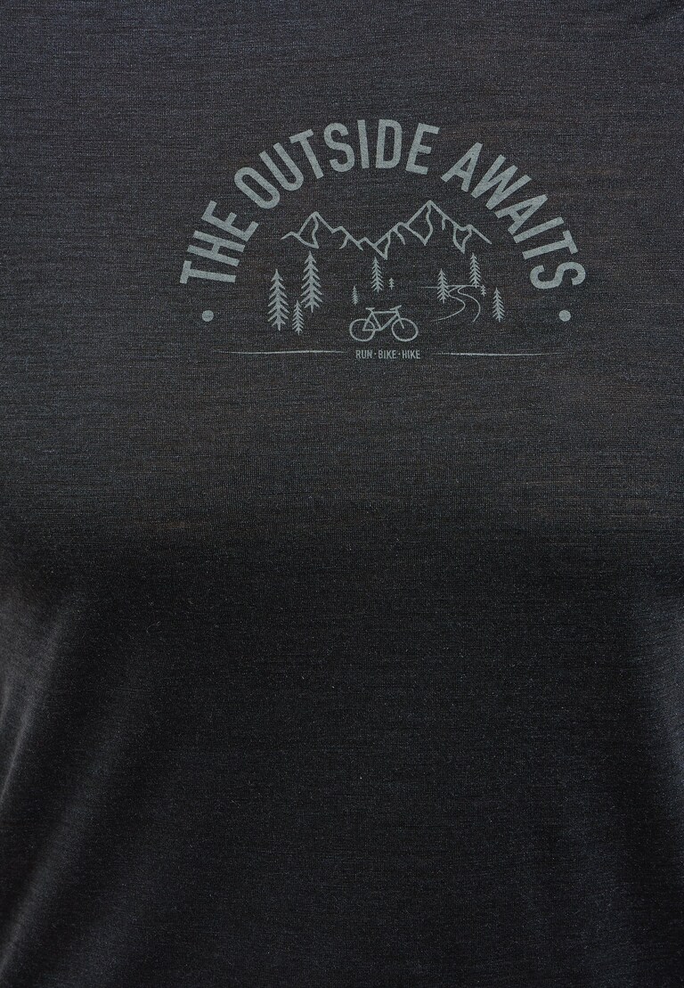 The Ride 365 Performance Wool 130 print t-shirt