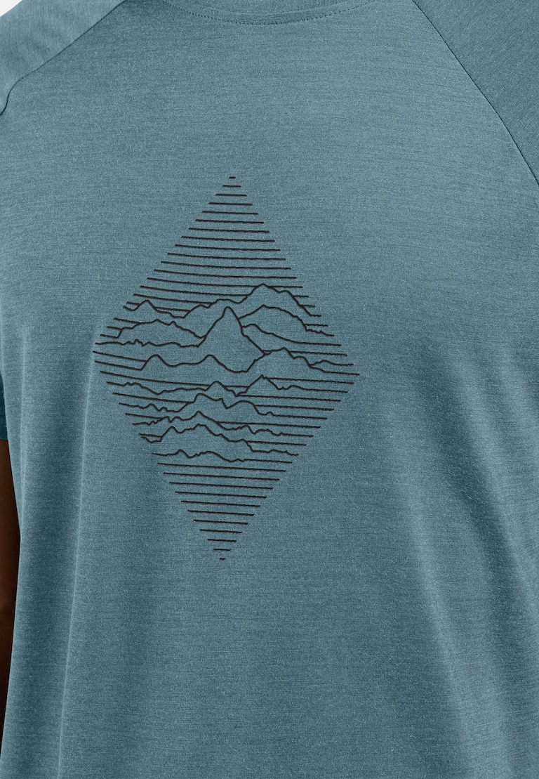 The Merino blend 130 print t-shirt