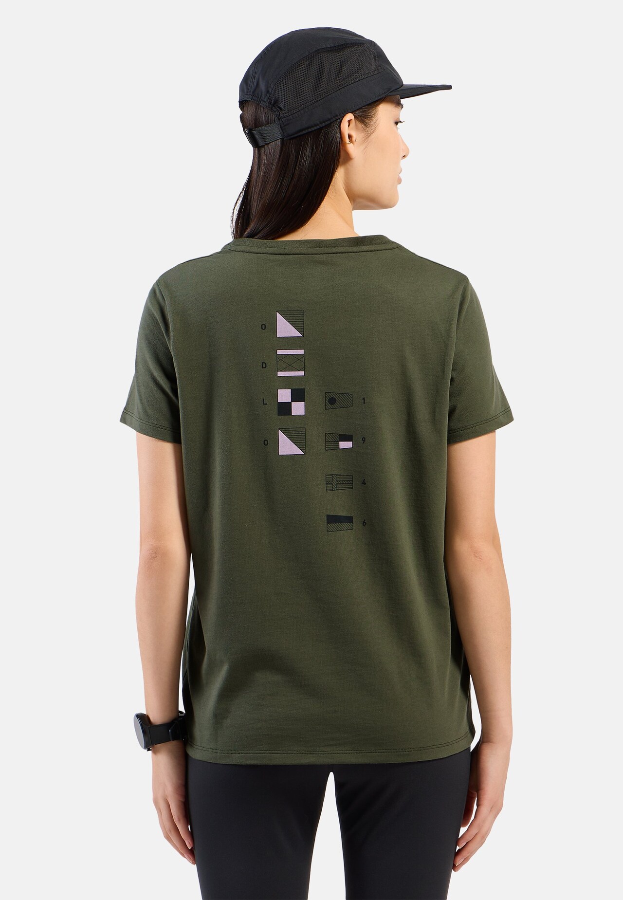 T-shirt Odlo Flags in misto cotone