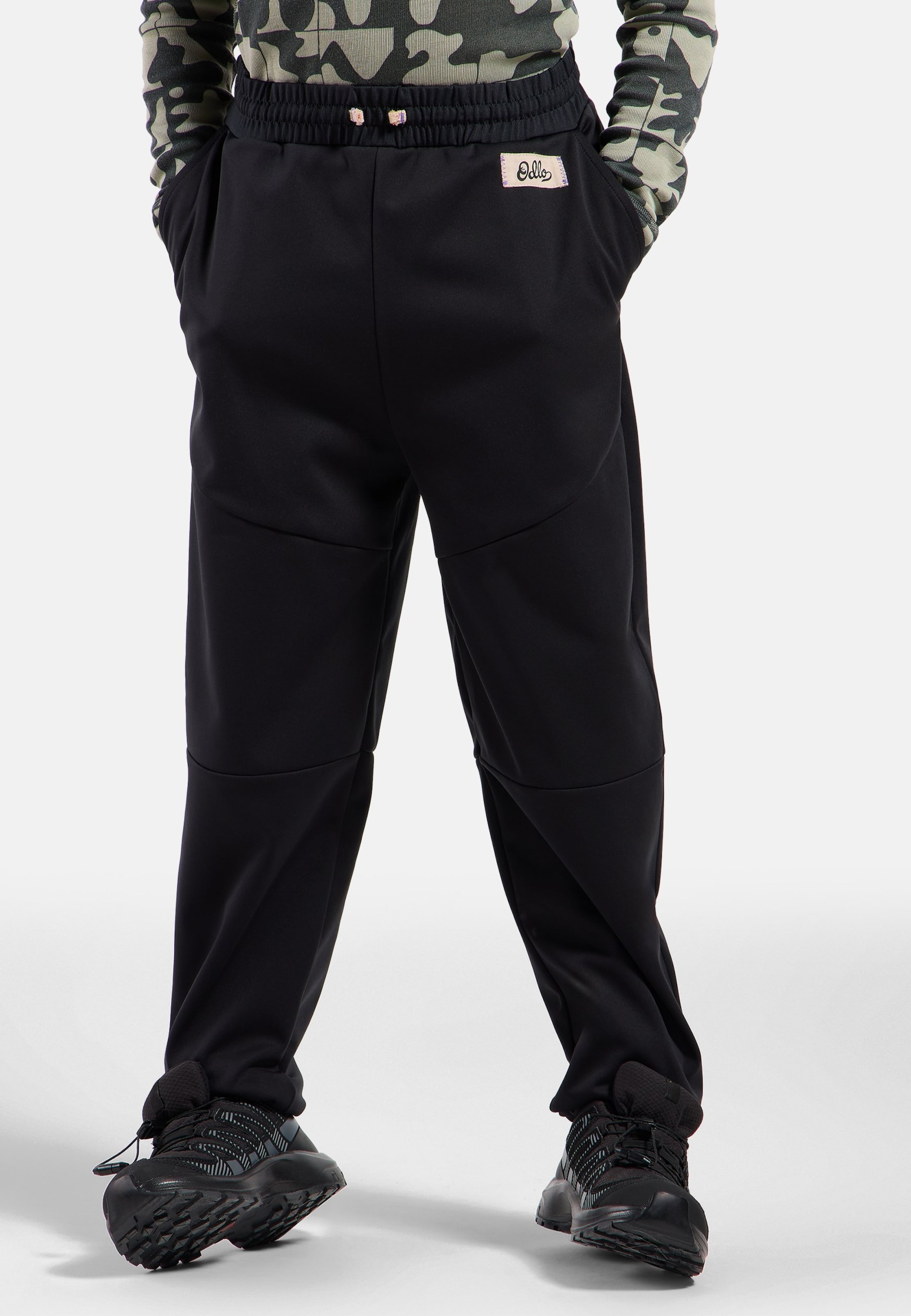 Odlo Pantalon coupe-vent de la collection Adventurer pour enfant, 104, noir