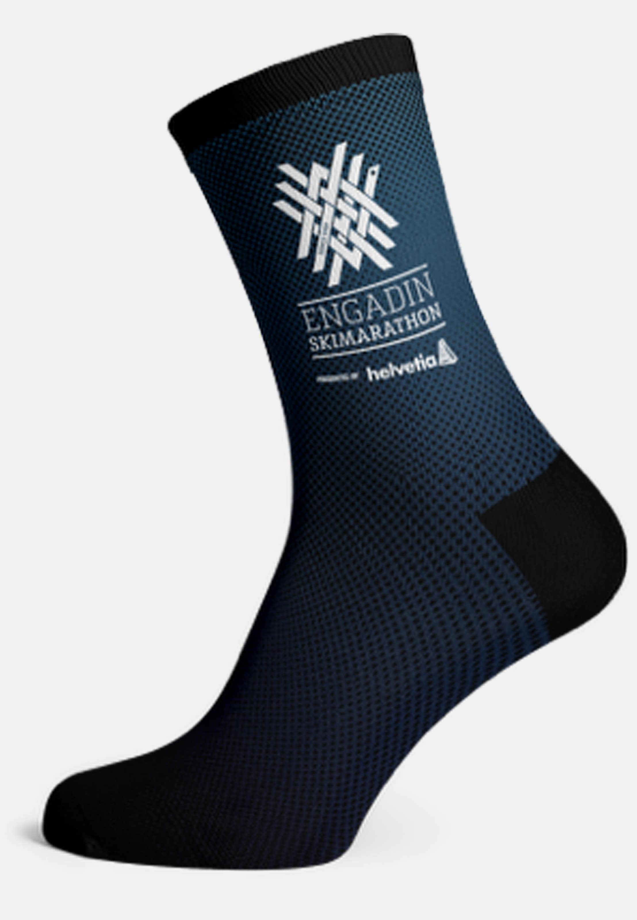 Odlo Engadin Skimarathon Crew-Socken - Wandern - blau, S