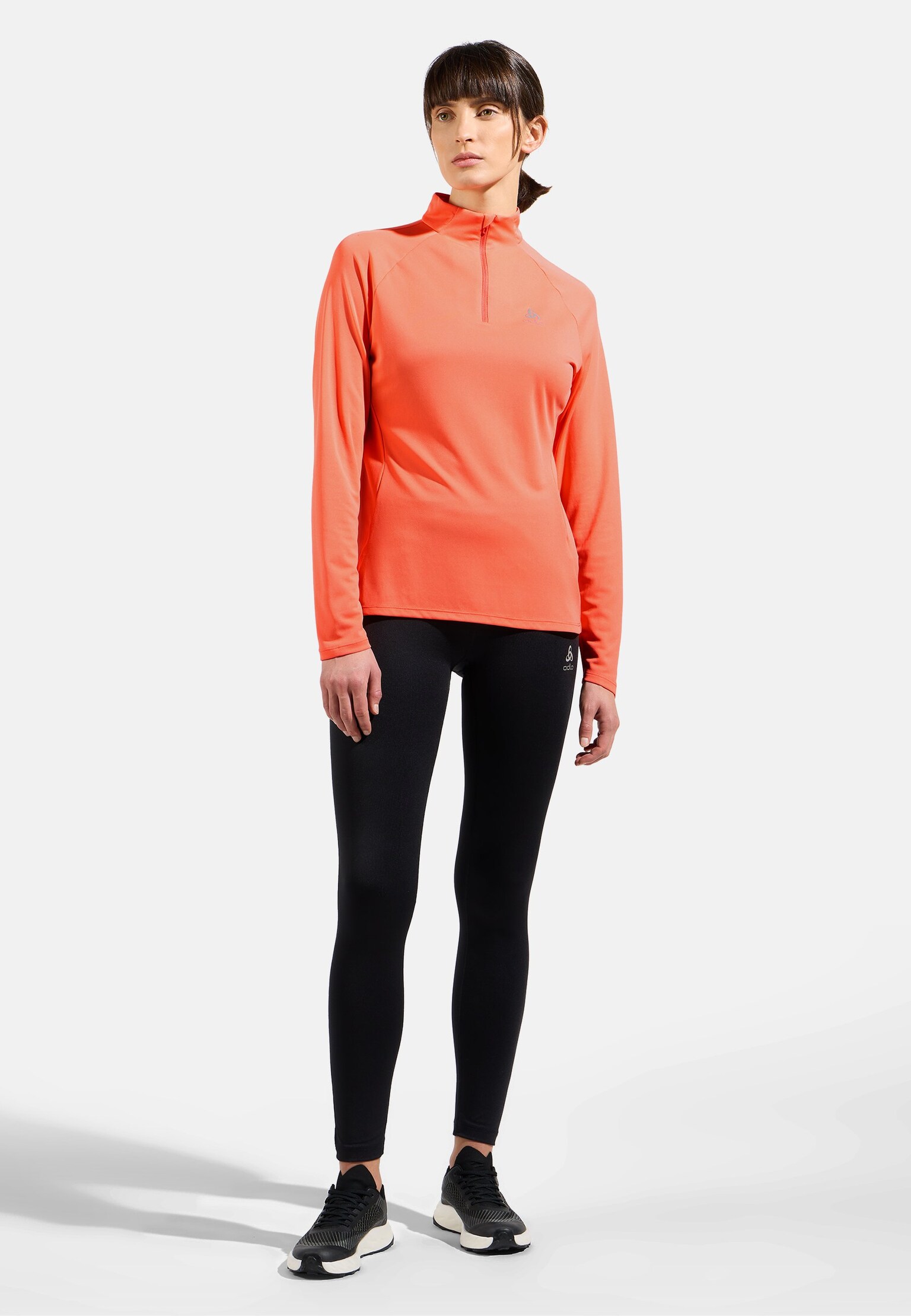 The women's Essentials half-zip running mid layer
