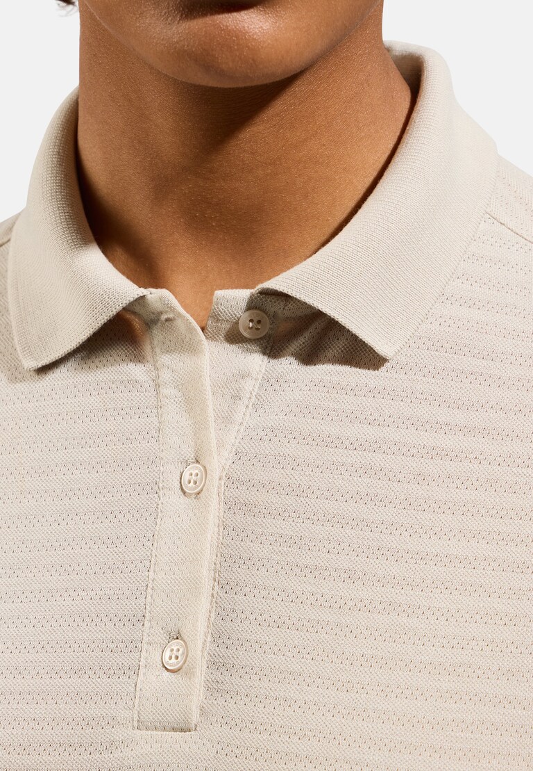 The Ascent natural polo shirt