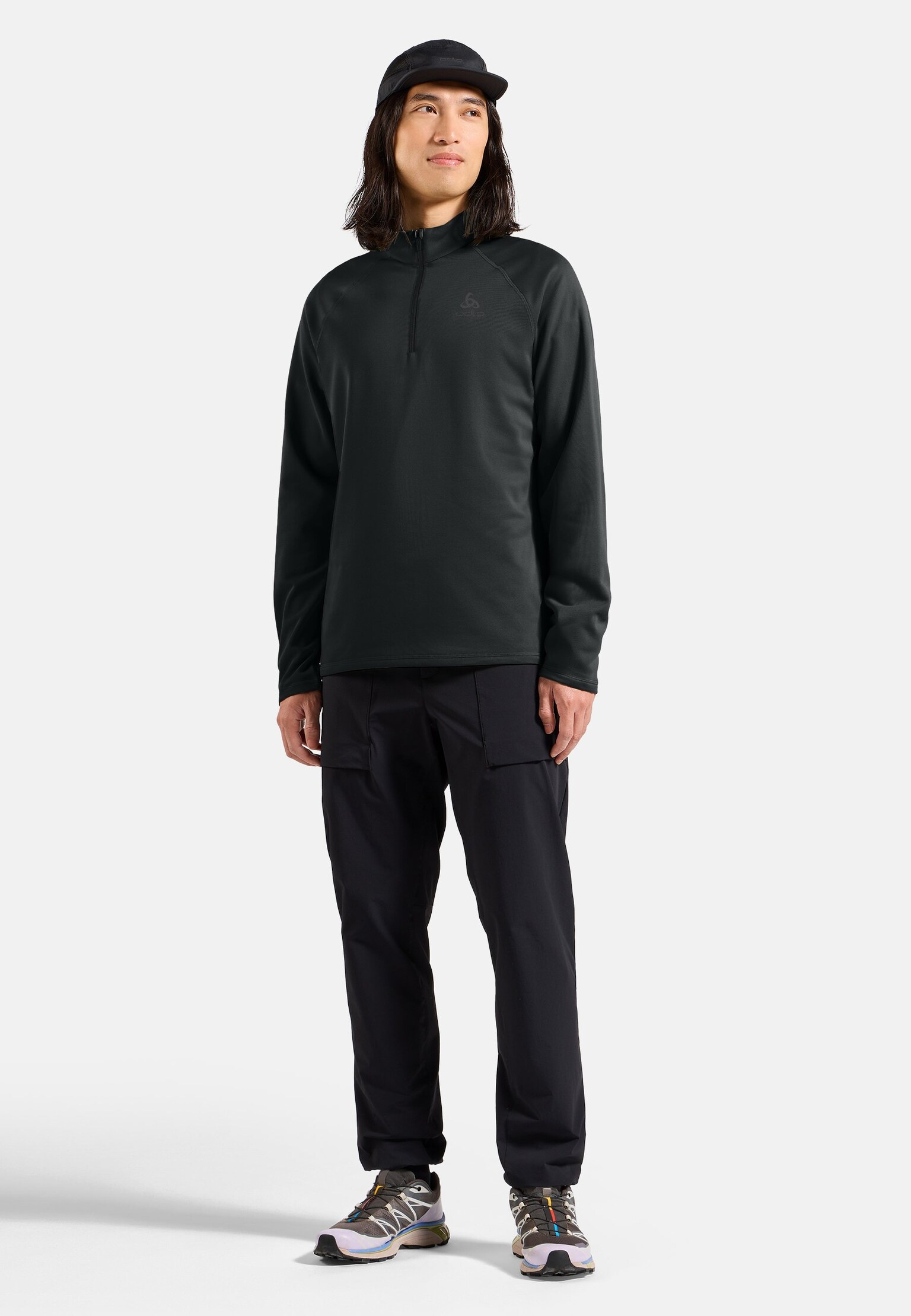 The Besso long sleeve half-zip mid layer