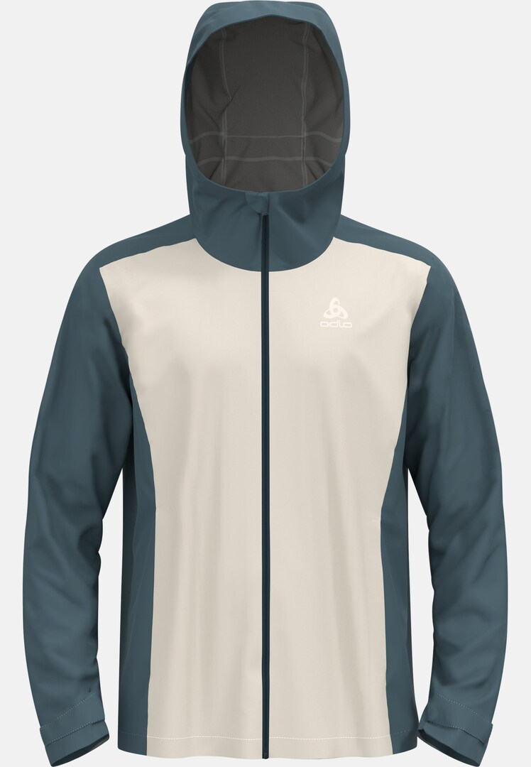 The men's Aegis 2.5L waterproof hardshell jacket in dark