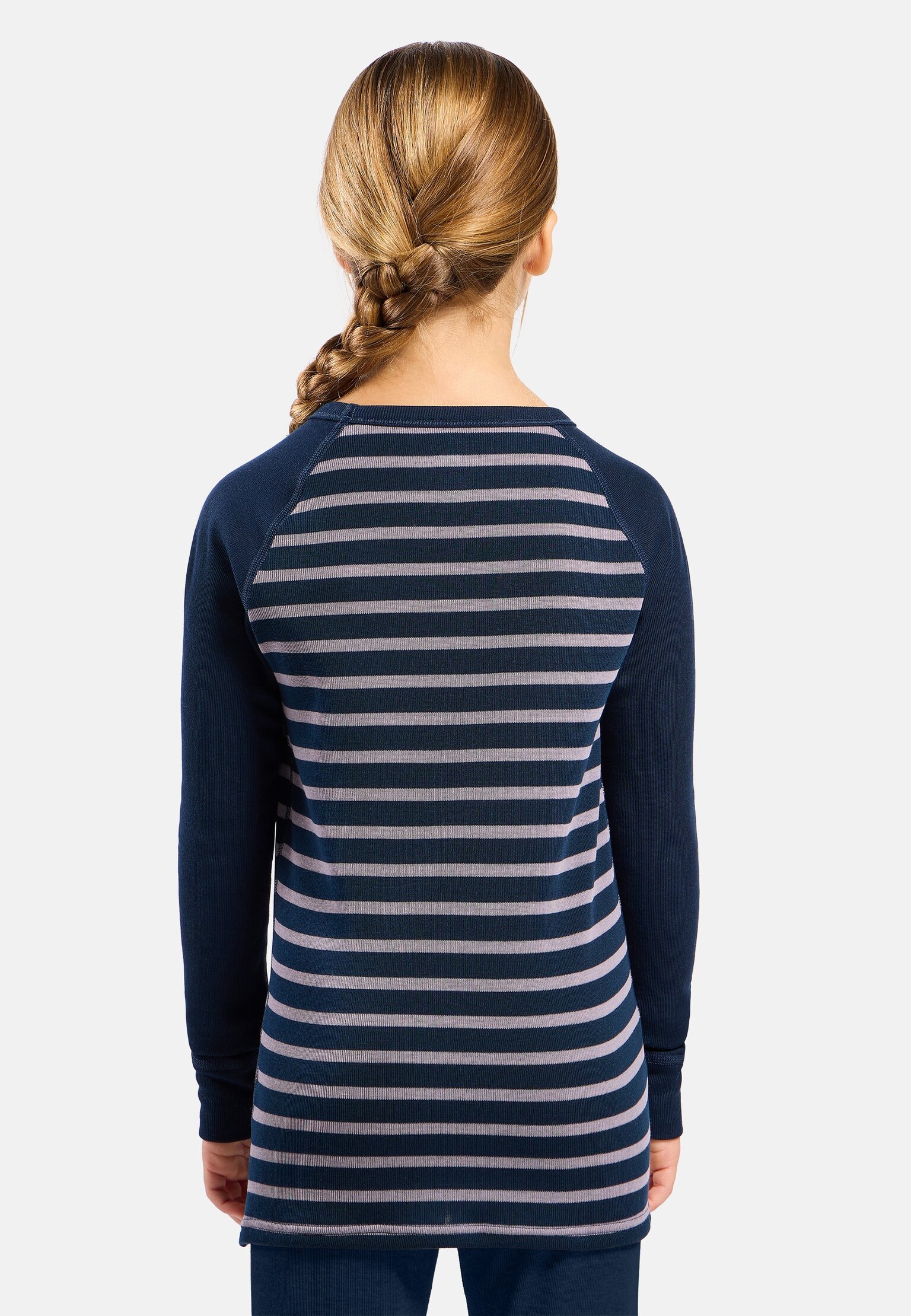 T-shirt à manches longues Active Warm Eco Stripe pour enfant