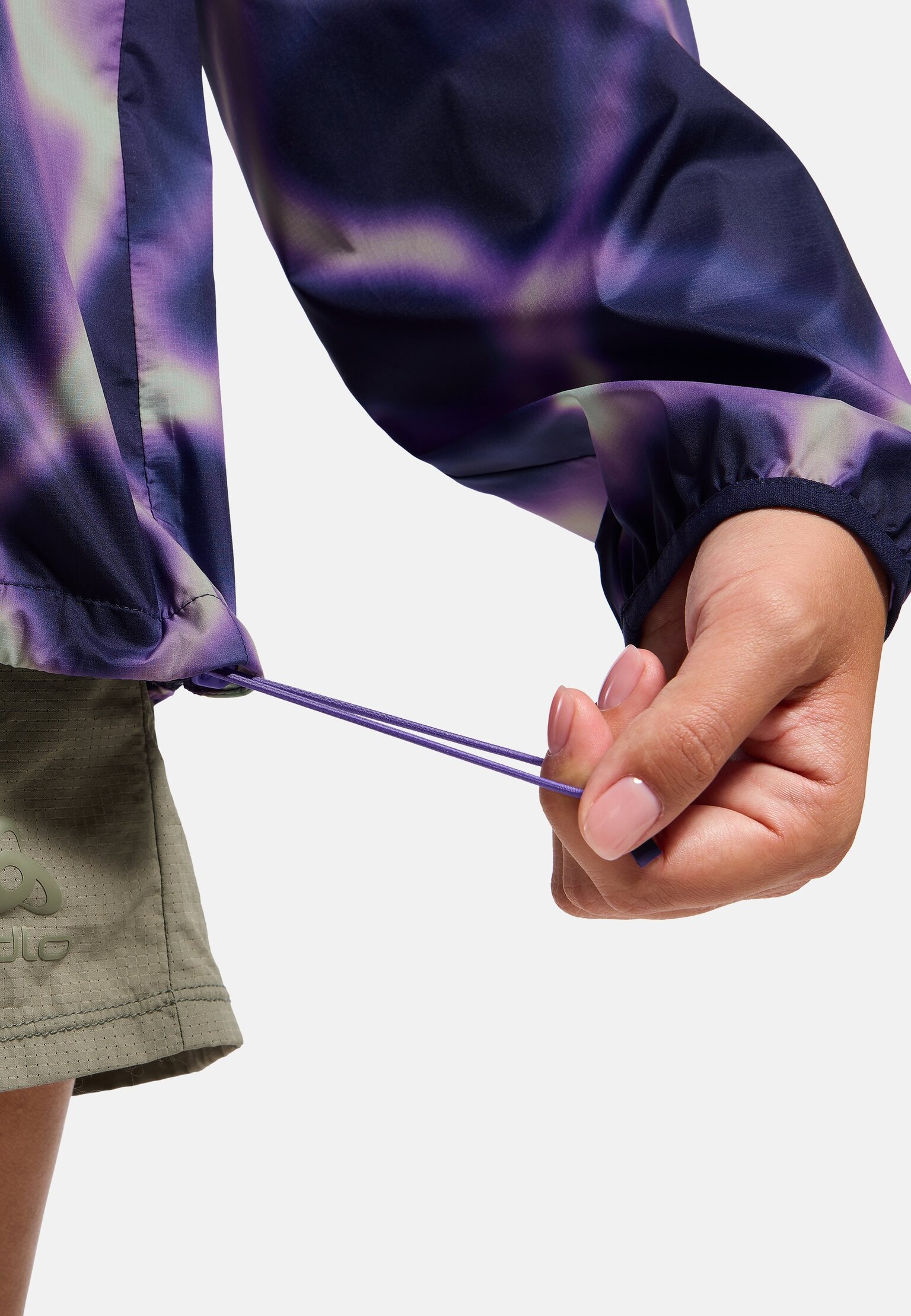 The Zeroweight print hooded running anorak