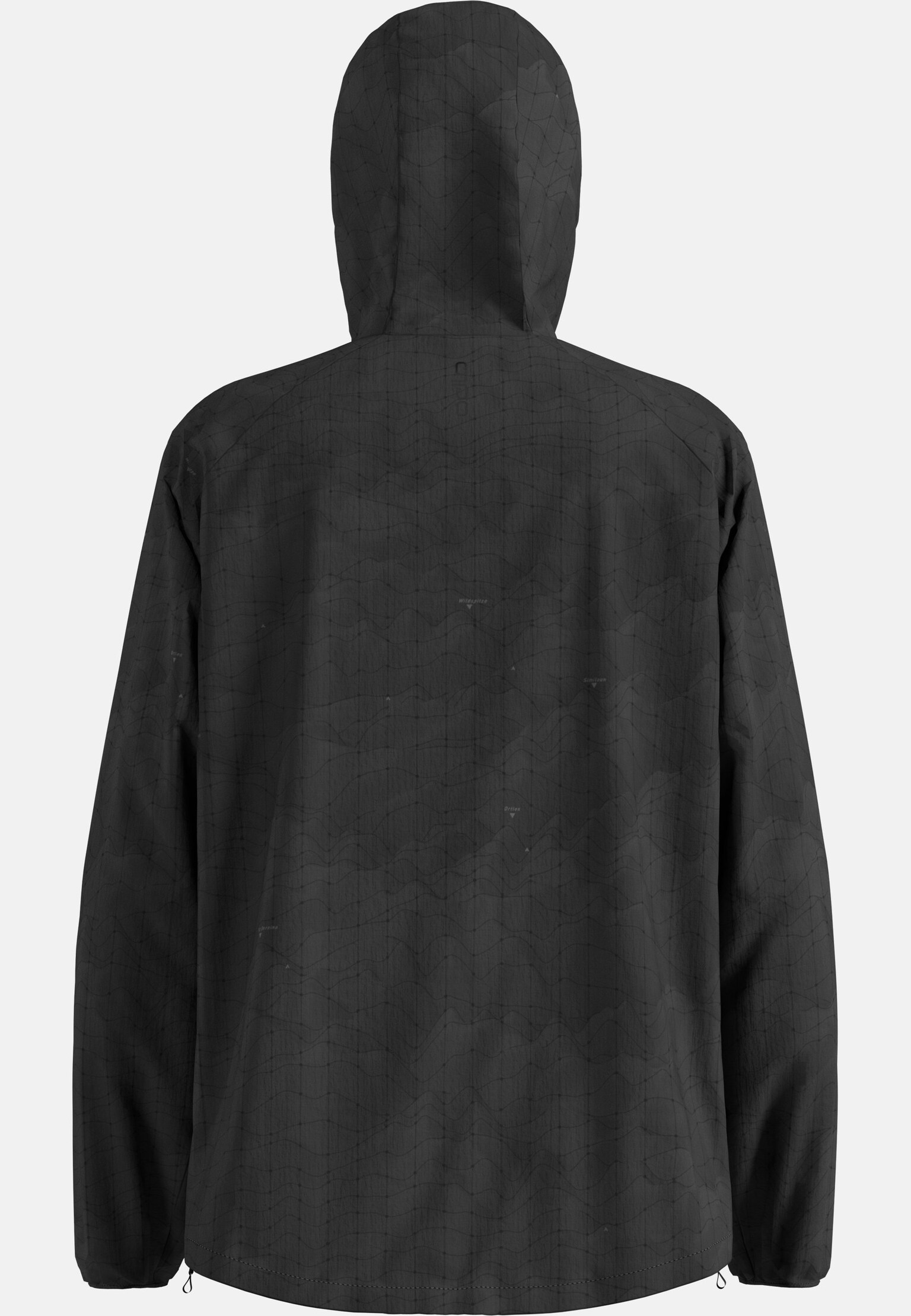 Zeroweight Laufanorak mit Kapuze und Hyper-Print