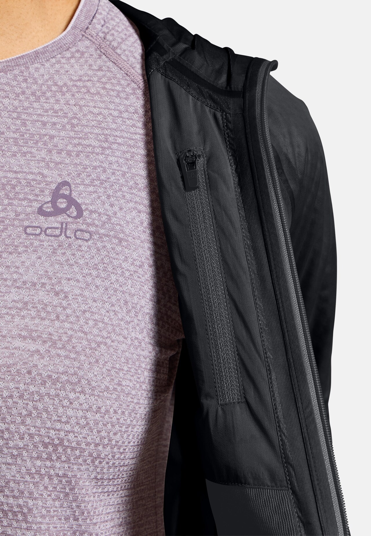 Giacca da running imbottita impermeabile Dual Dry