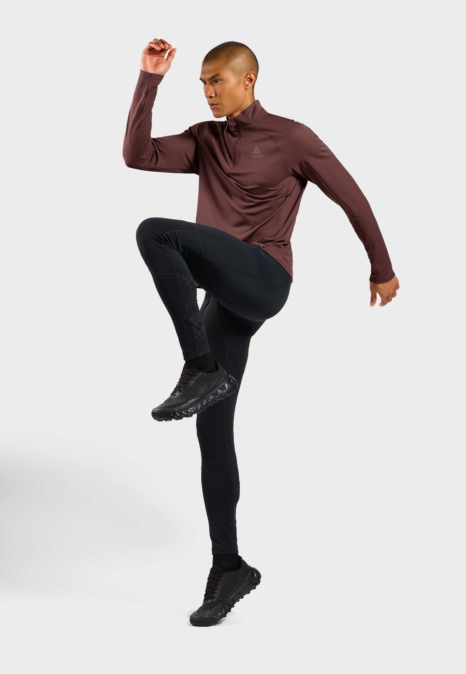 Essentials Ceramiwarm mid layer met halve rits