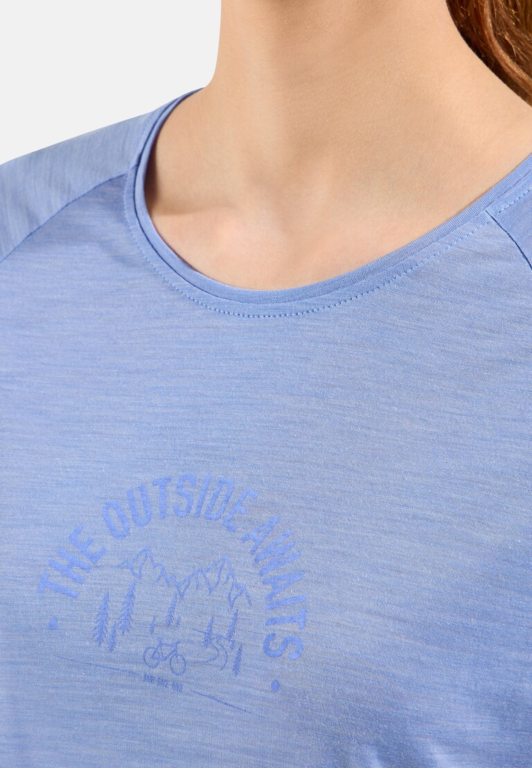 The Ride 365 Performance Wool 130 print t-shirt