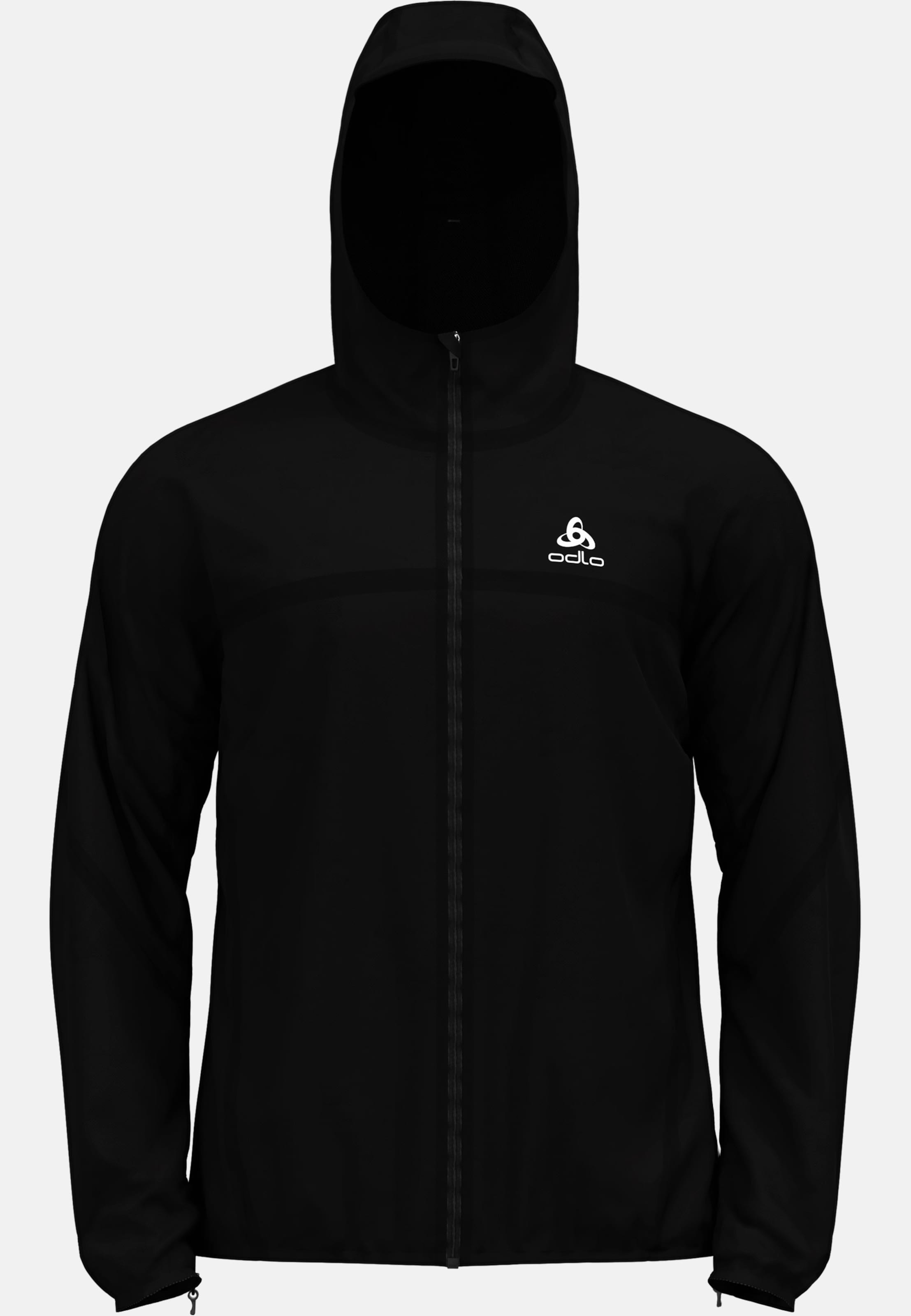 Odlo Wasserdichte X-Alp Performance Knit Laufjacke für Herren, XL, schwarz