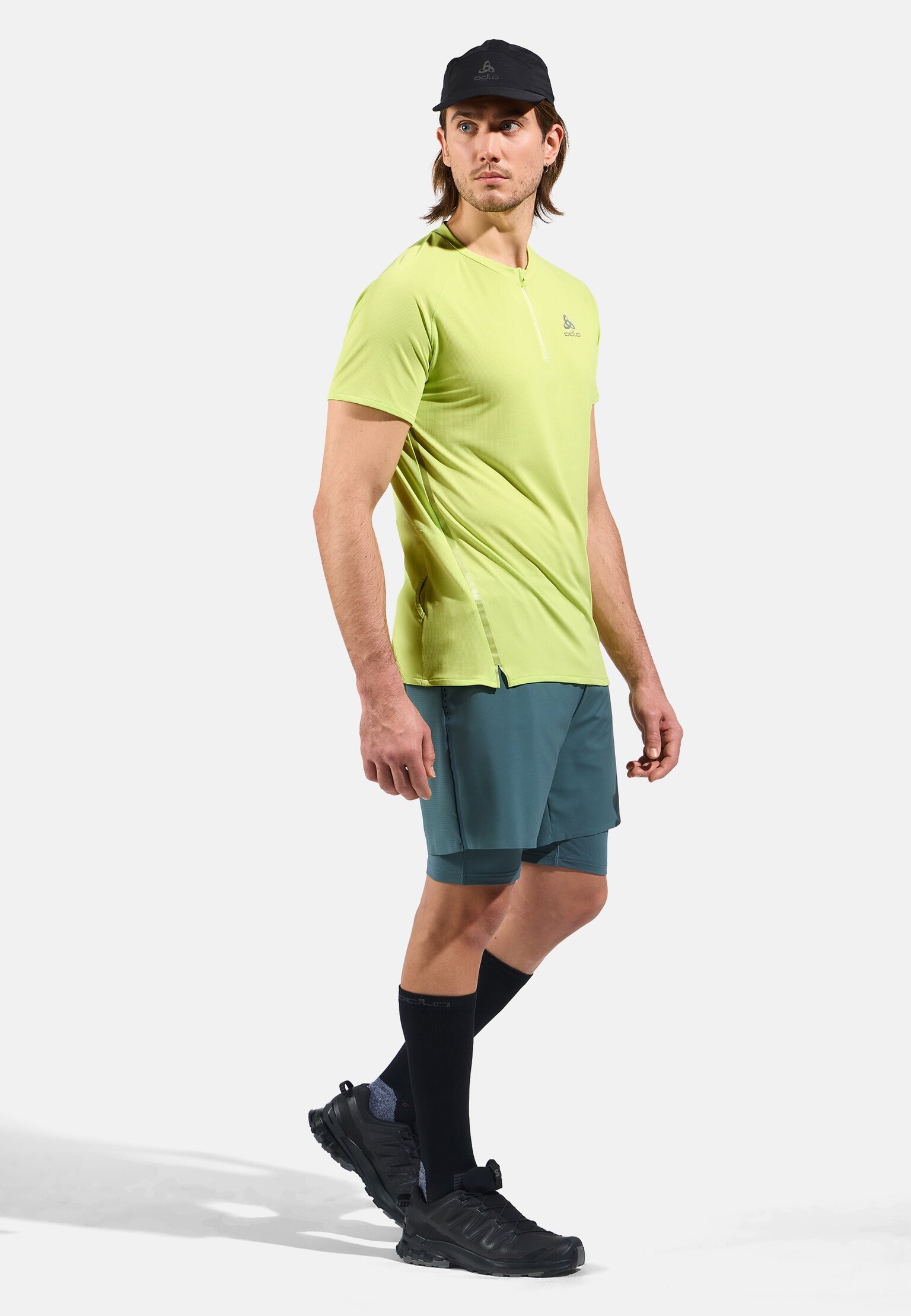 T-shirt de running à ½ zip X-Alp