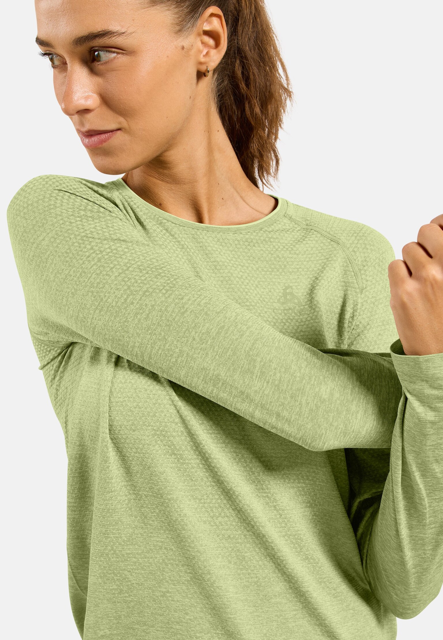 T-shirt running Essentials seamless a maniche lunghe