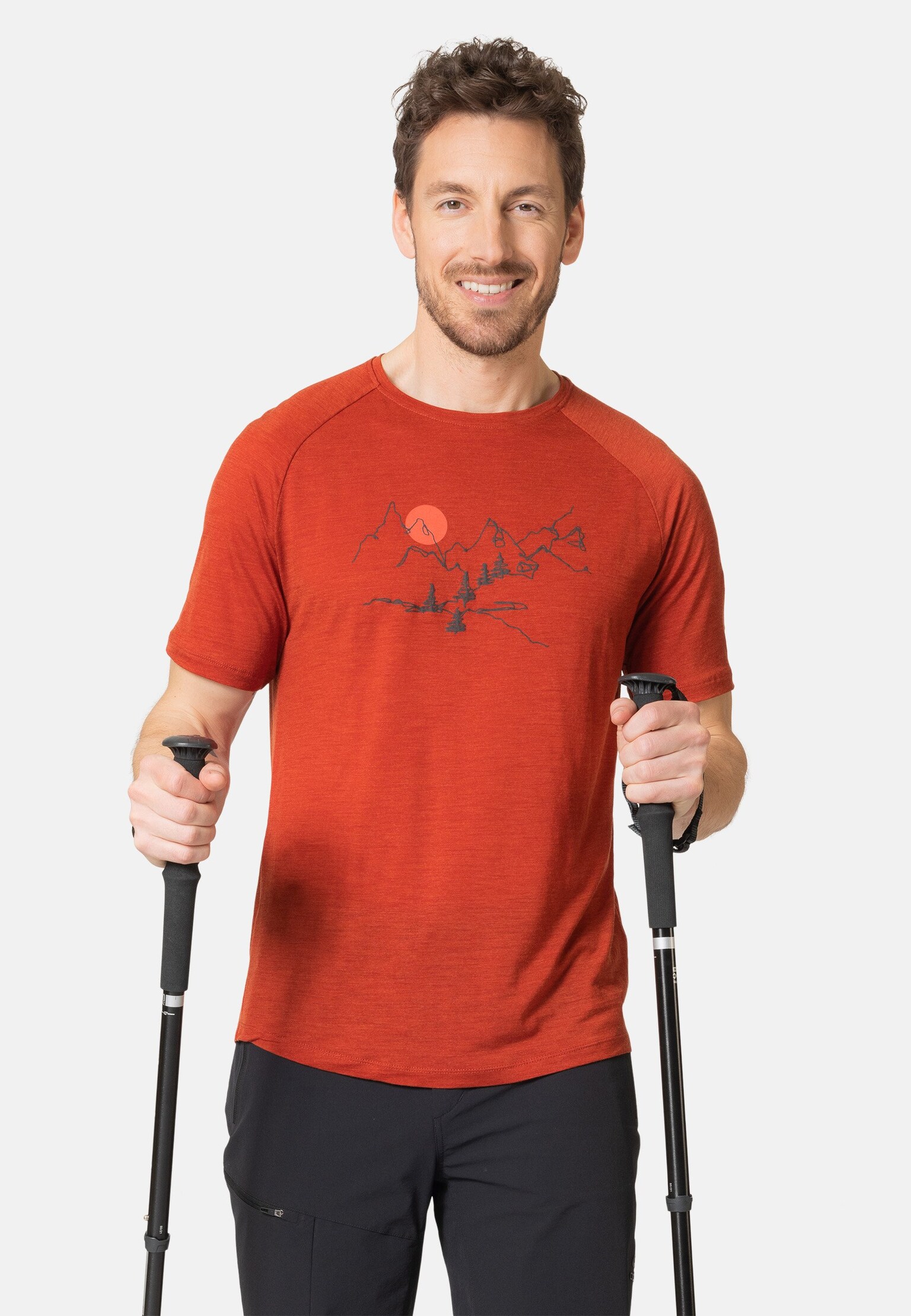 The Ascent Performance Wool 130 landscape t-shirt