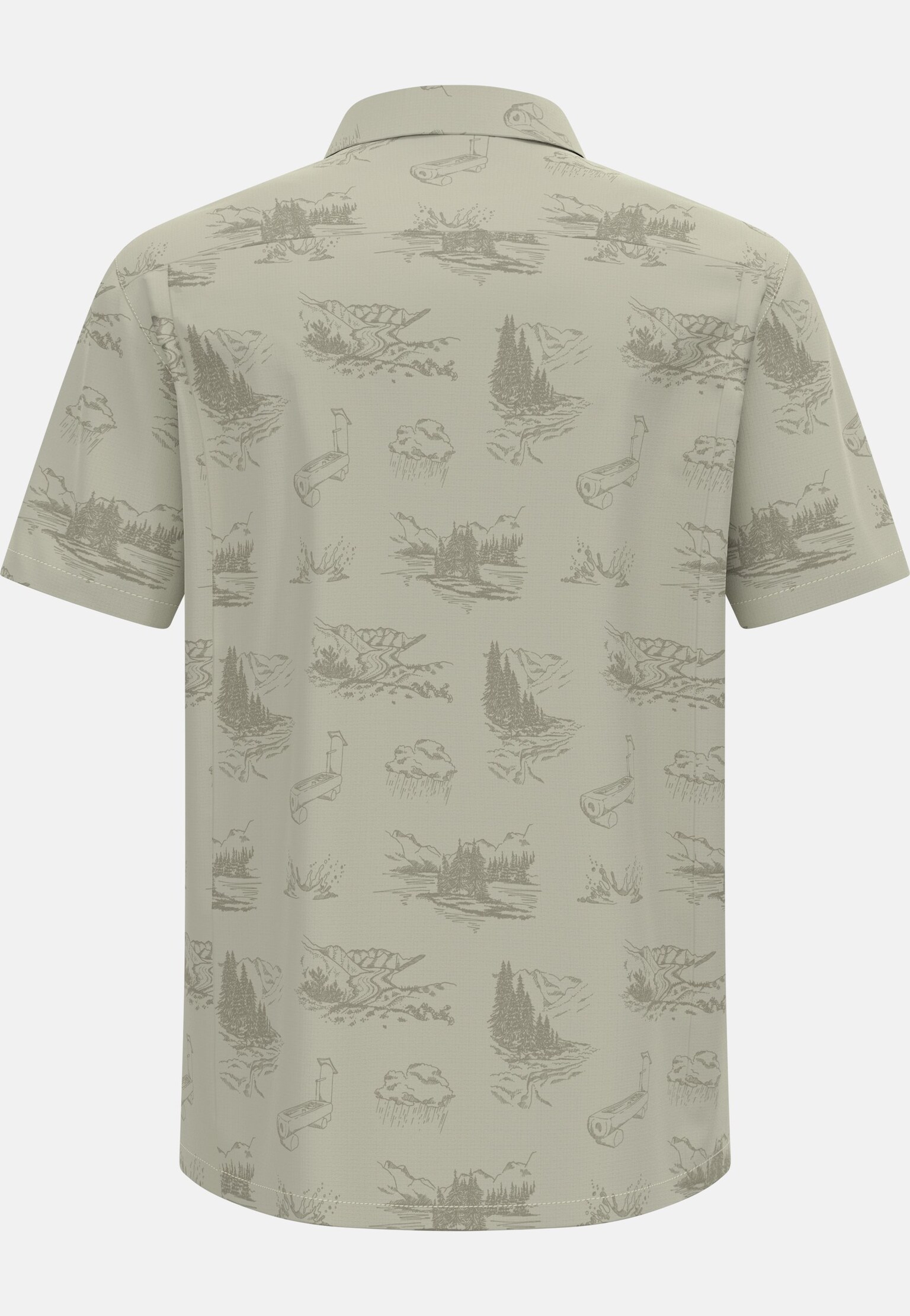The Essentials short-sleeve print hiking shirt