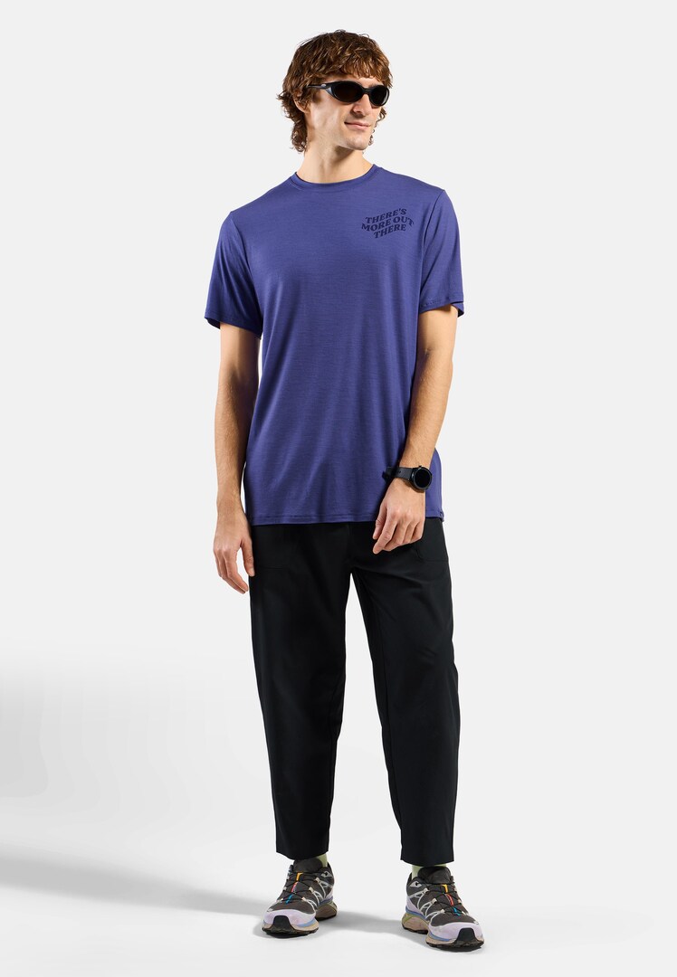 The Ascent merino 160 TMOT short-sleeve t-shirt in Skipper