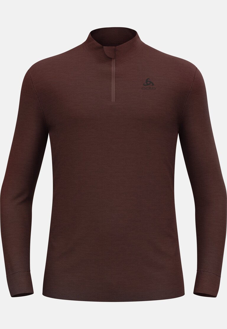 Sous-vêtement technique à manches longues et demi-zip en laine mérinos 200 Natural