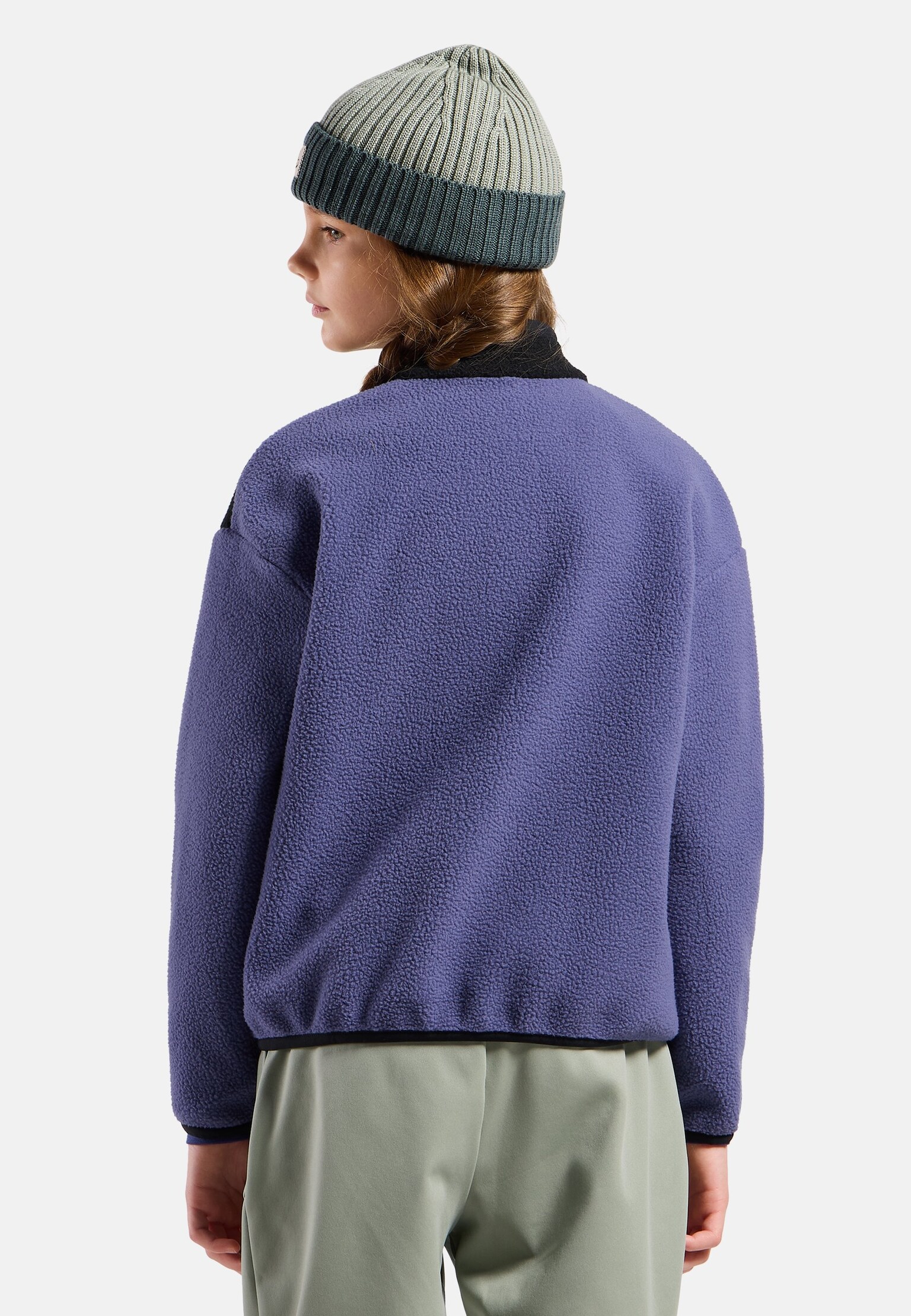 The Essentials kids' colourblock full-zip mid layer