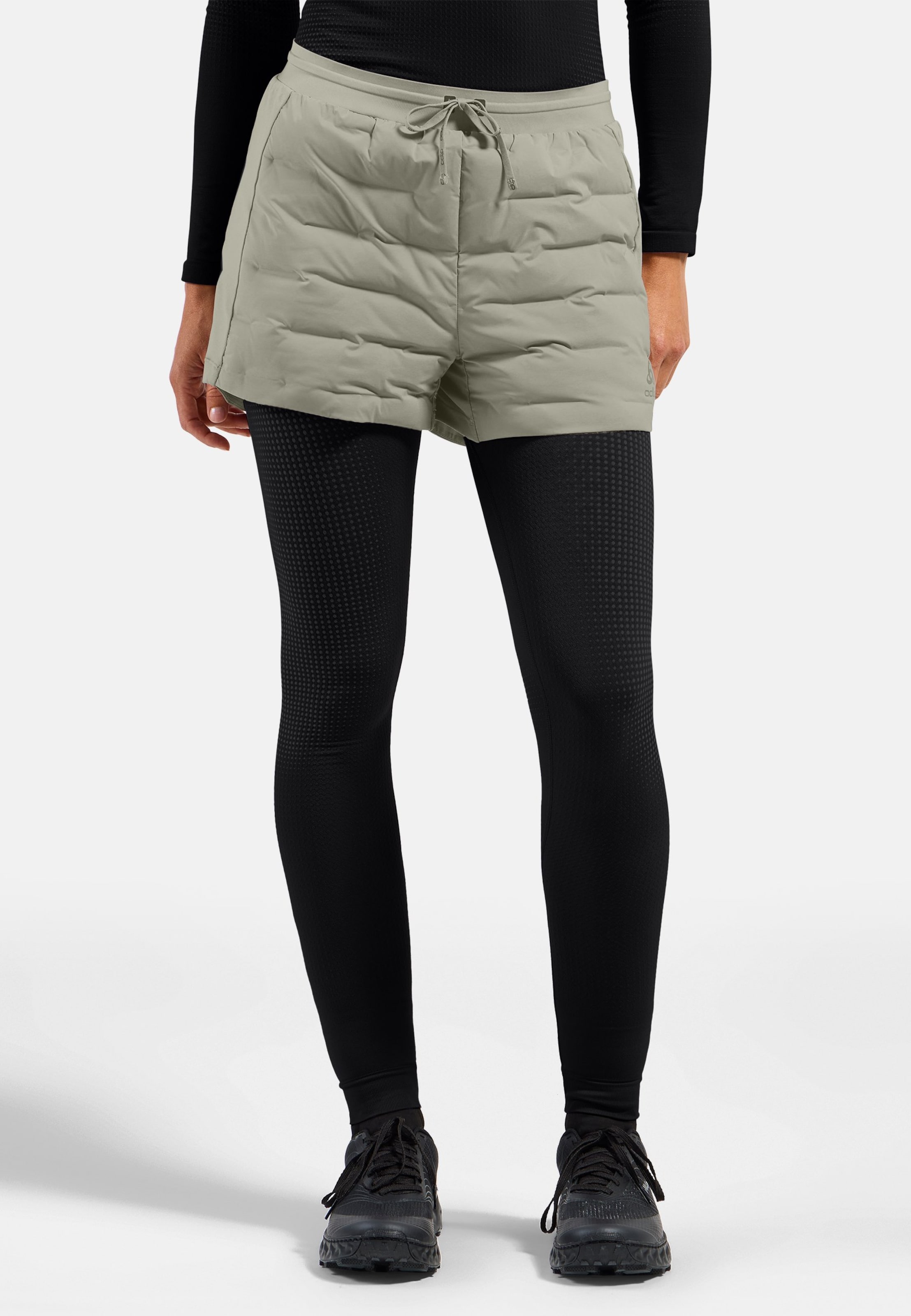 Odlo Zeroweight Insulator Laufshorts für Damen - Skilanglauf, Running - grün, XS