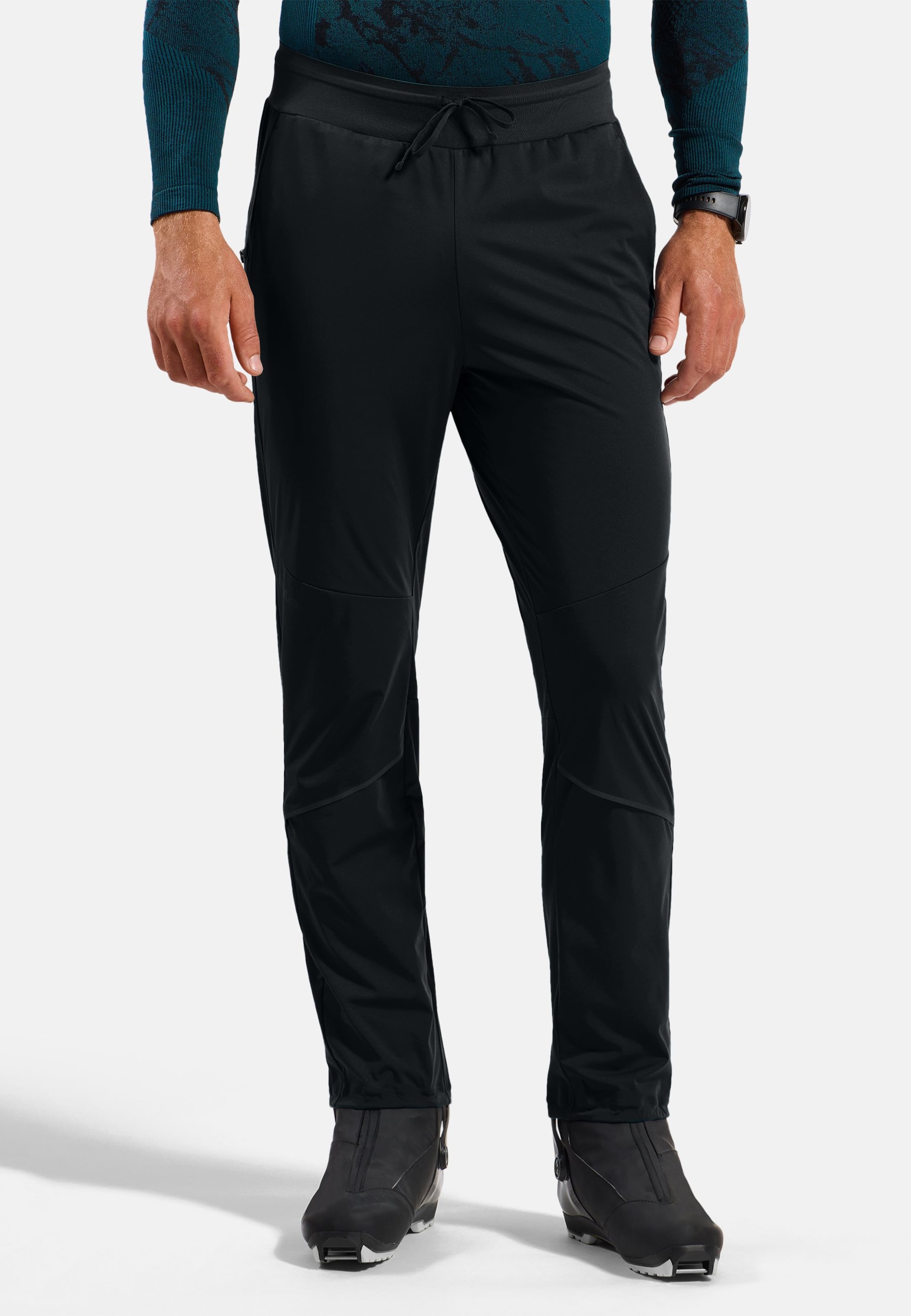 Odlo Zeroweight Pro Windproof Warm Langlaufhose für Herren - Skilanglauf - schwarz, M