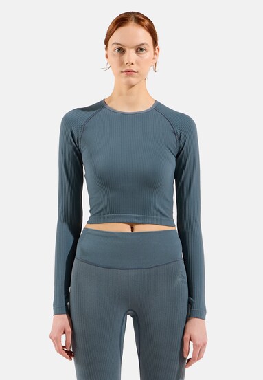 The Active 365 seamless cropped long sleeve training shirt
