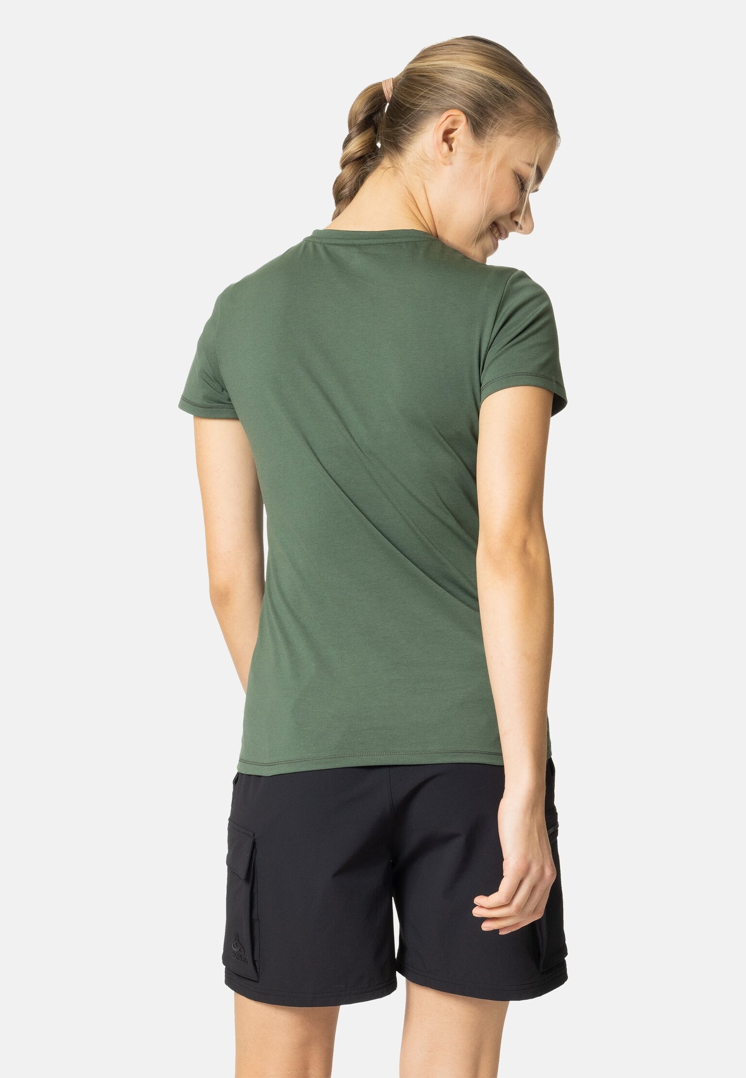 T-shirt à imprimé sapins Kumano