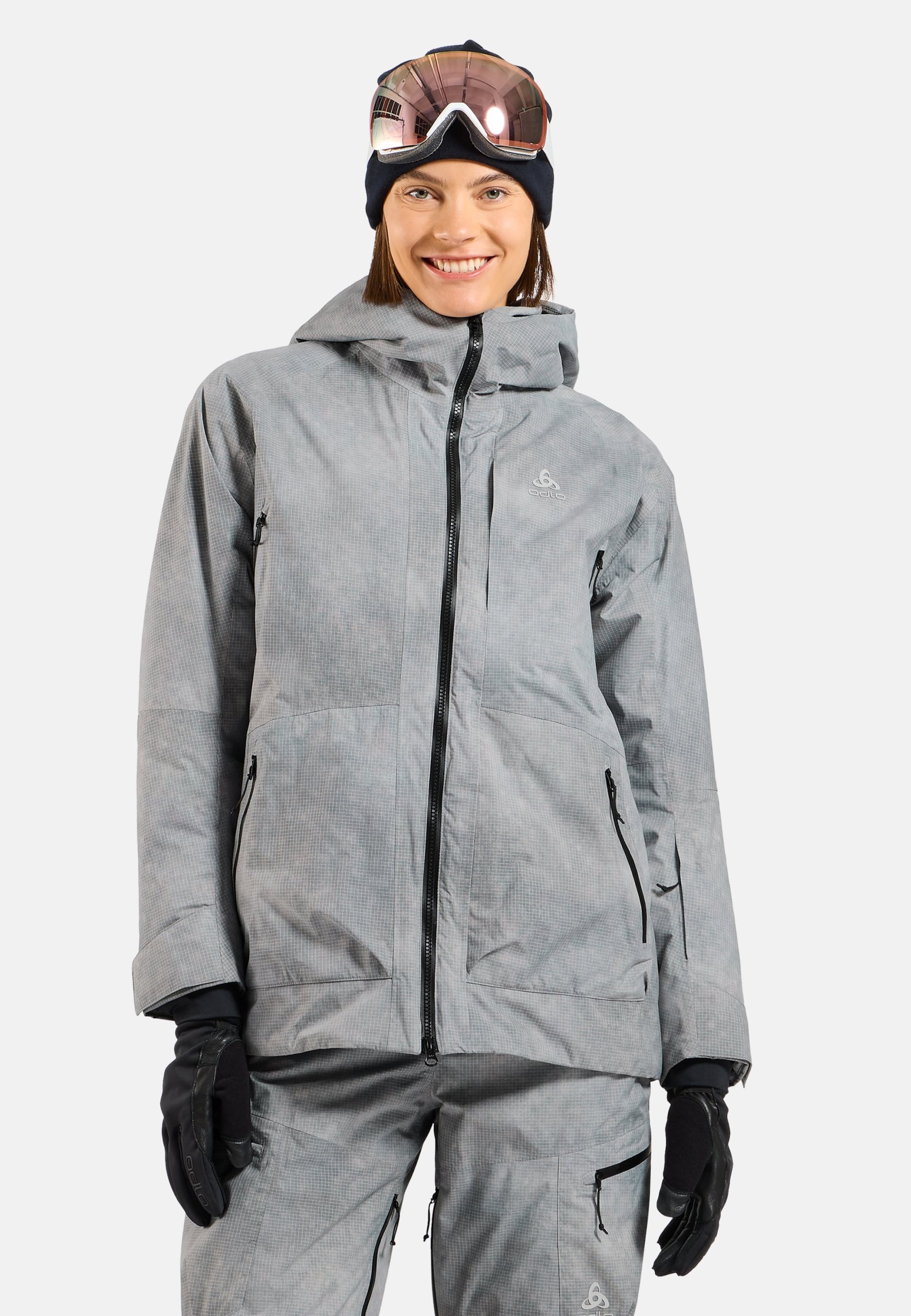 Odlo Isolierte Odlo x POW Collective Voices Skijacke für Damen, XL, grau