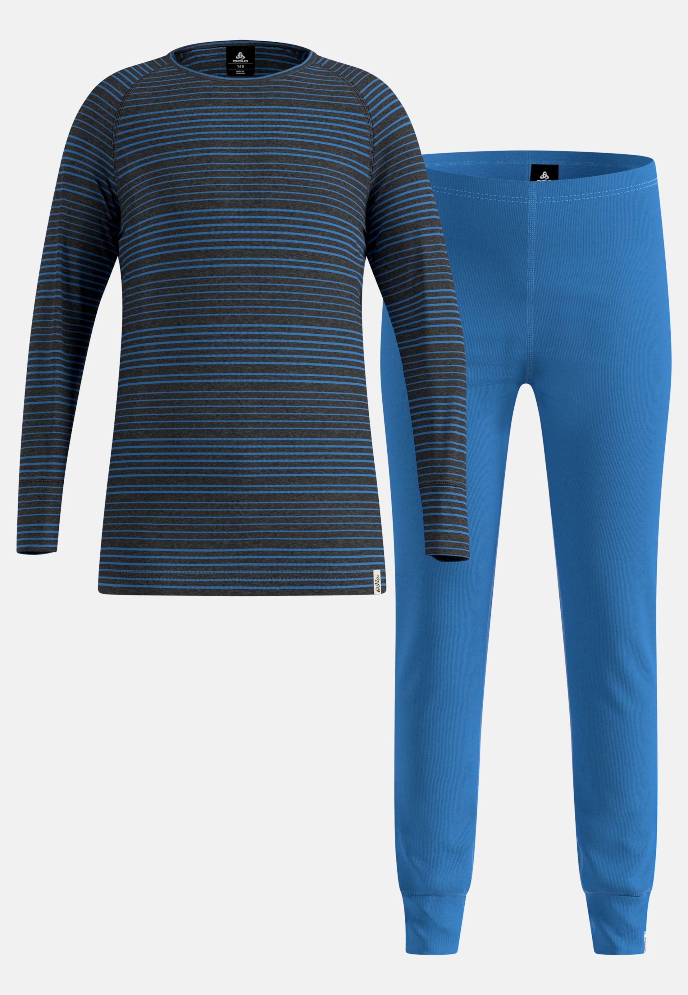 Odlo Active Warm Base Layer Set für Kinder - Wandern, Ski & Snow - blau, 80