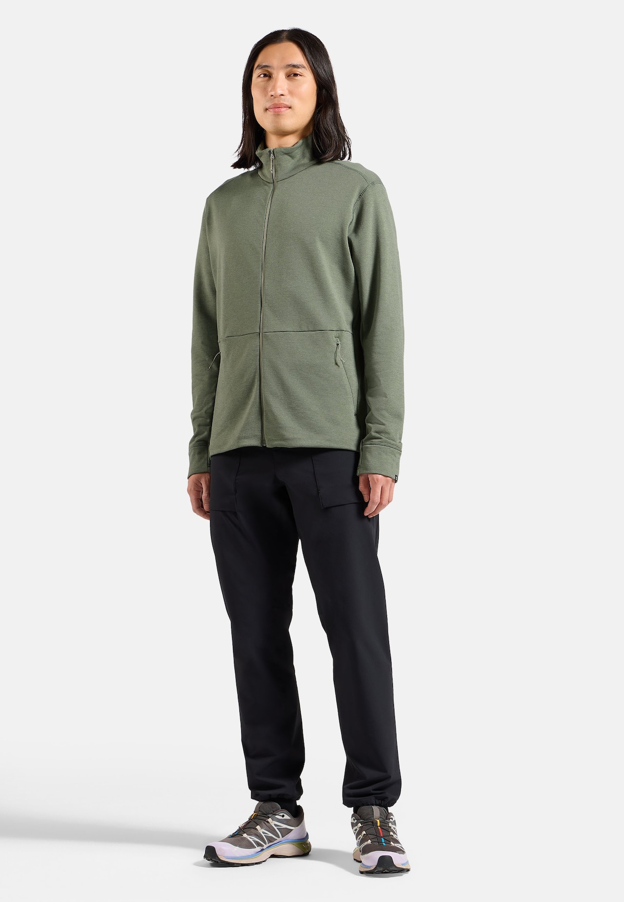 Grid Fleece Mid Layer Full-Zip
