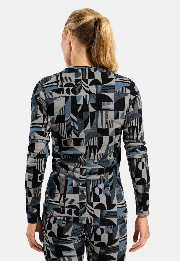 The Natural Merino Warm Jacquard Base Layer Top