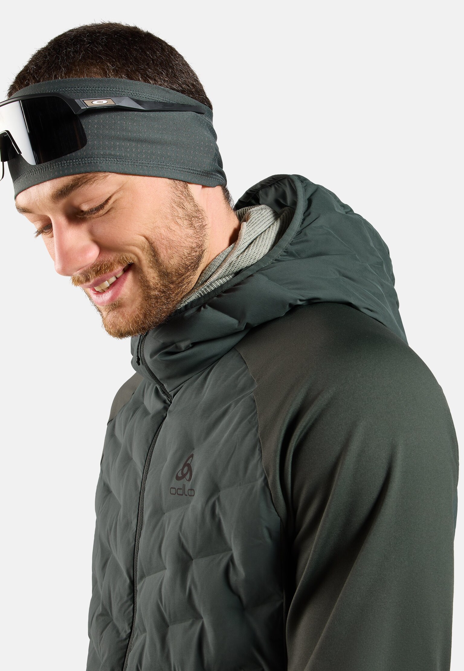 The Zeroweight Insulator hybrid mid layer hooded zip