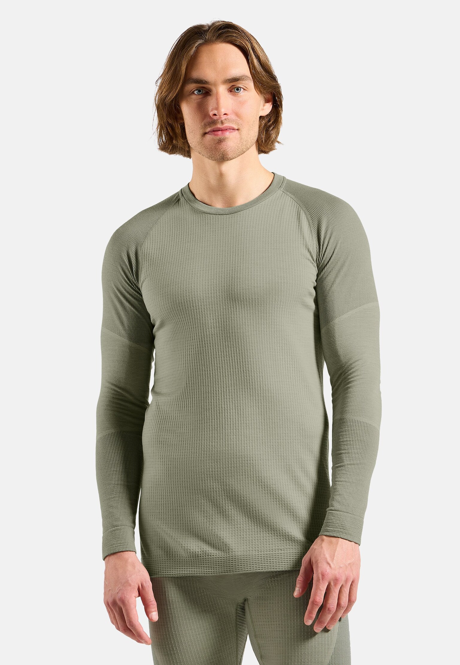 Base layer girocollo senza maniche Seamless Performance Wool
