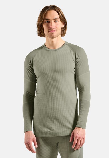 Seamless Performance Wool Funktionsshirt mit Rundhalsausschnitt