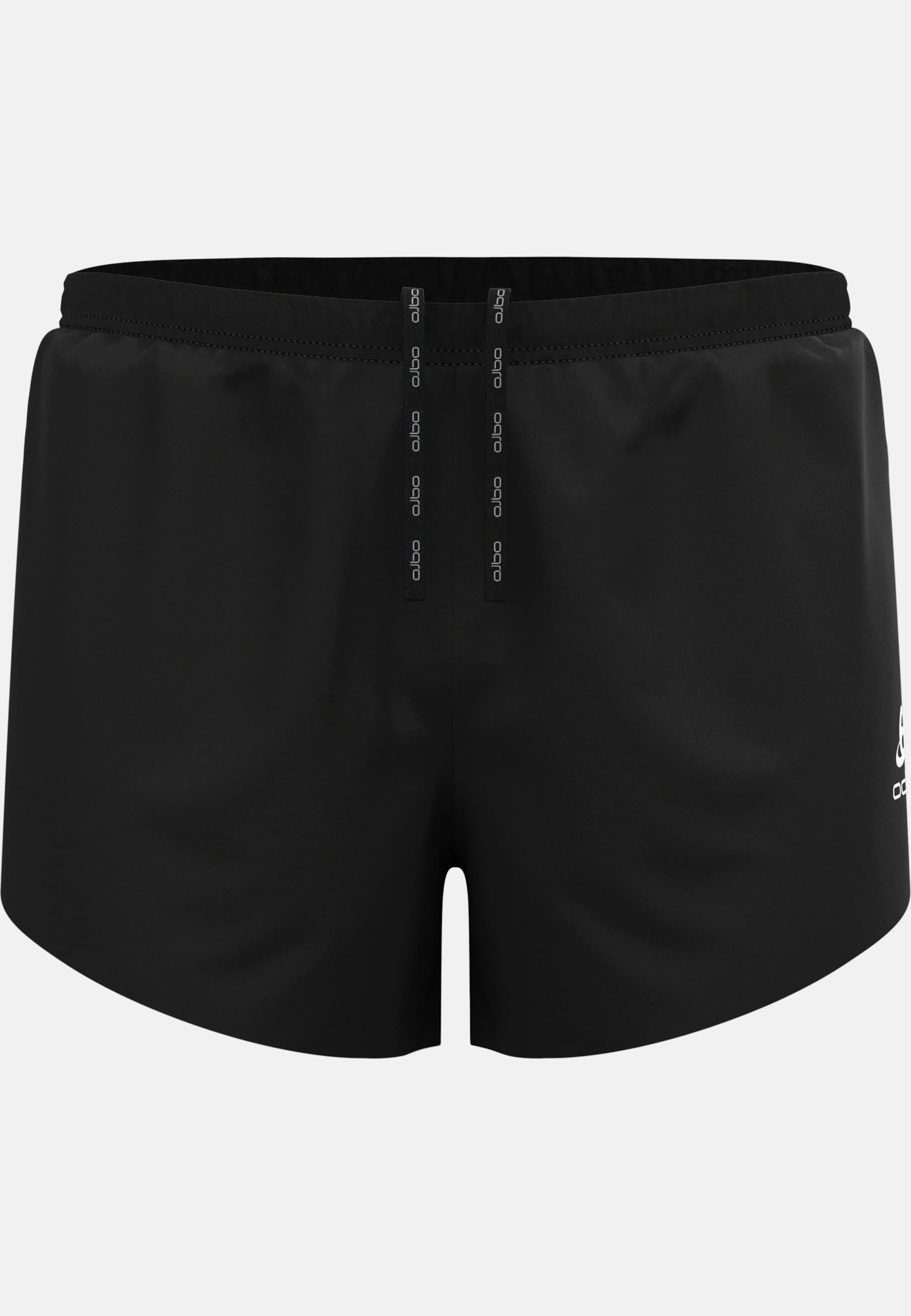 Odlo Zeroweight Laufshorts für Herren, XXL, schwarz