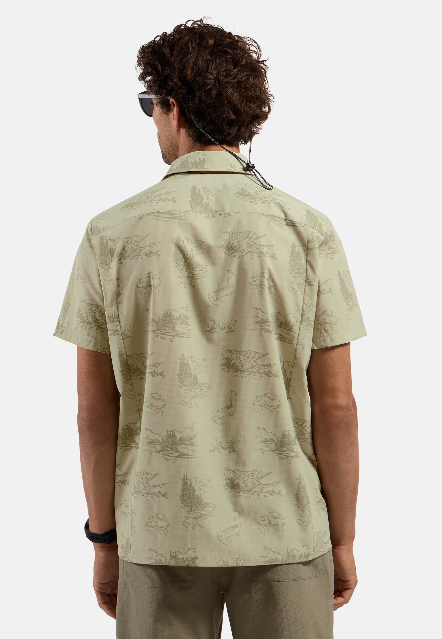 Essentials Print hikingshirt met korte mouwen