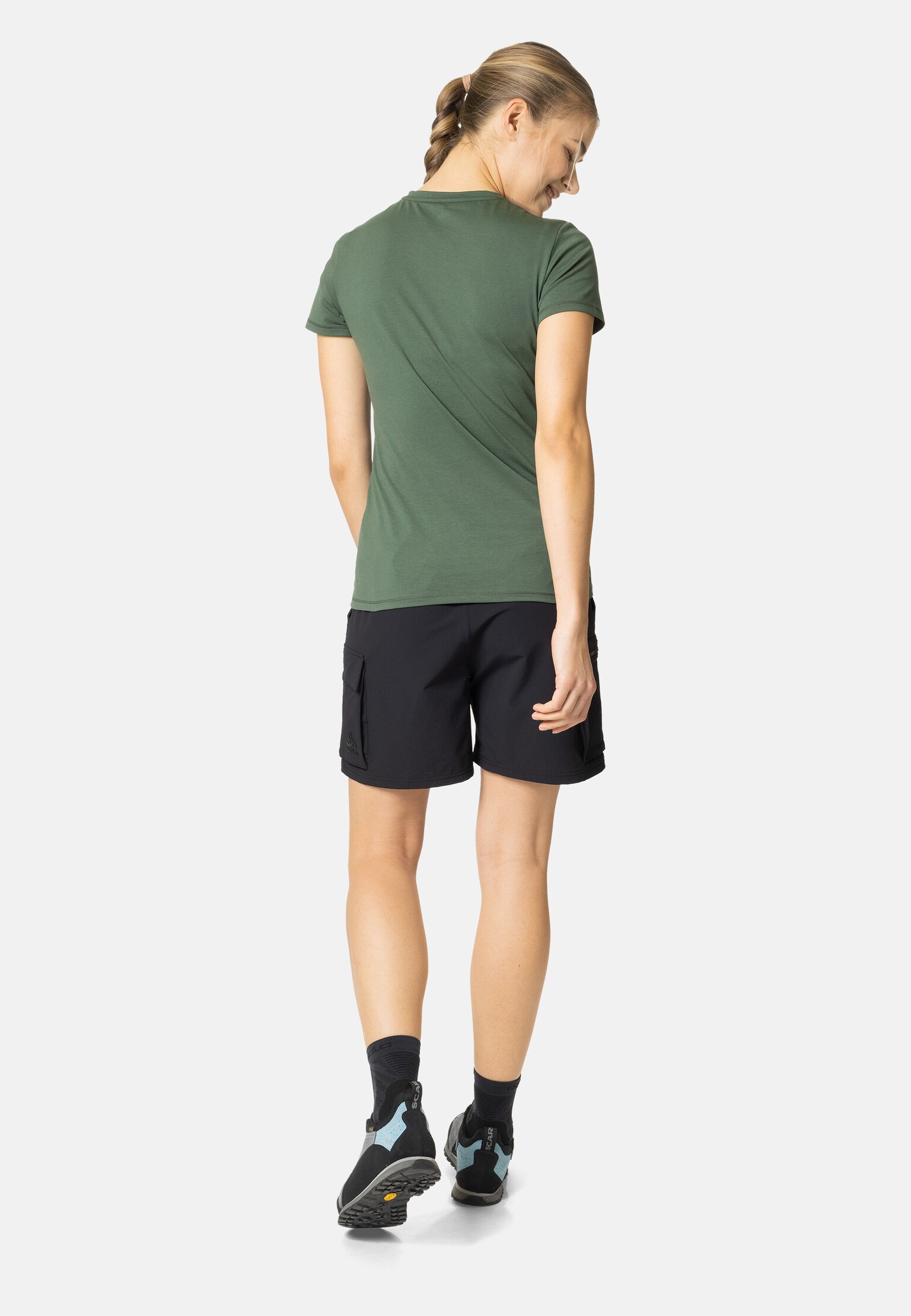 T-shirt à imprimé sapins Kumano