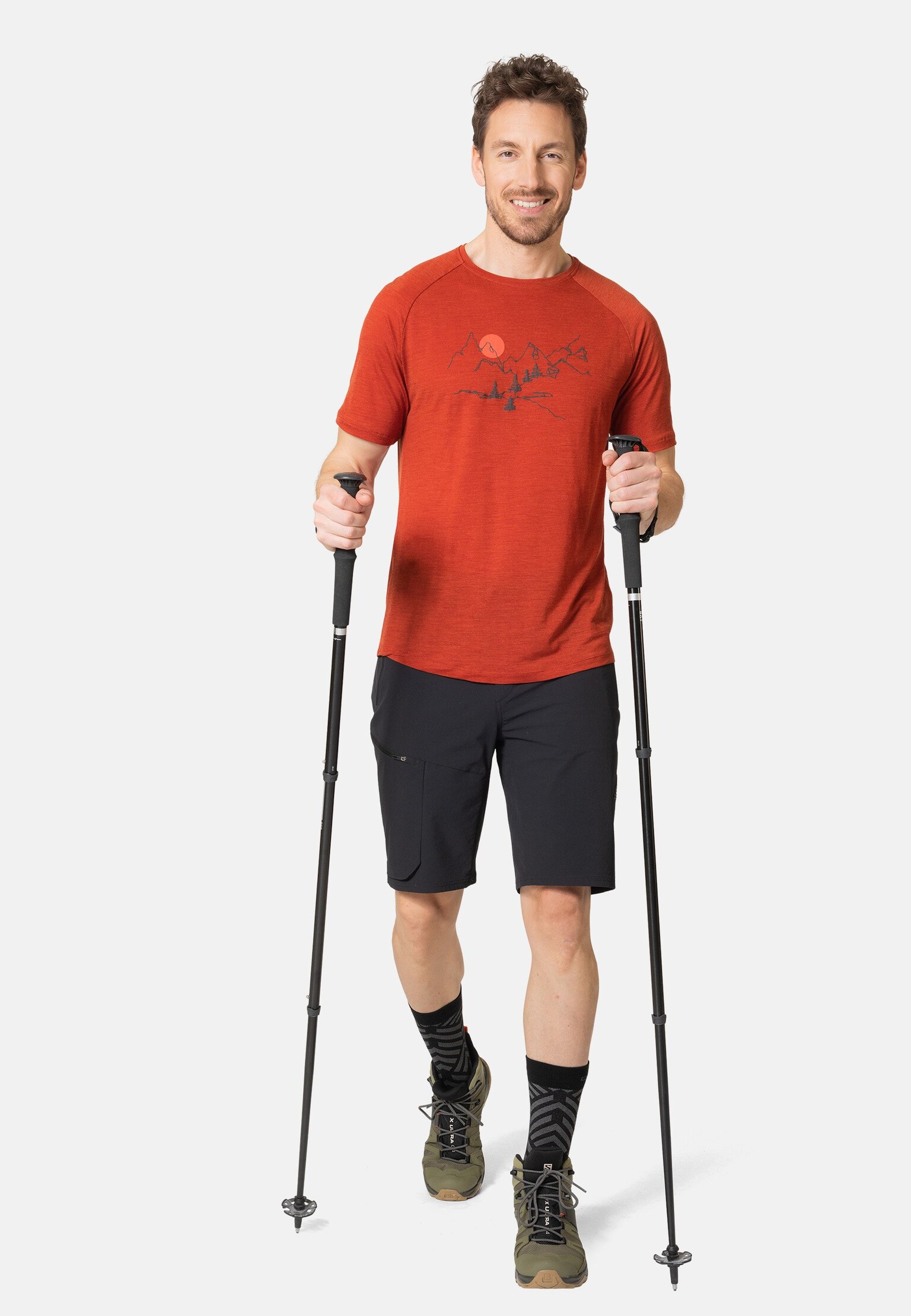 The Ascent Performance Wool 130 landscape t-shirt