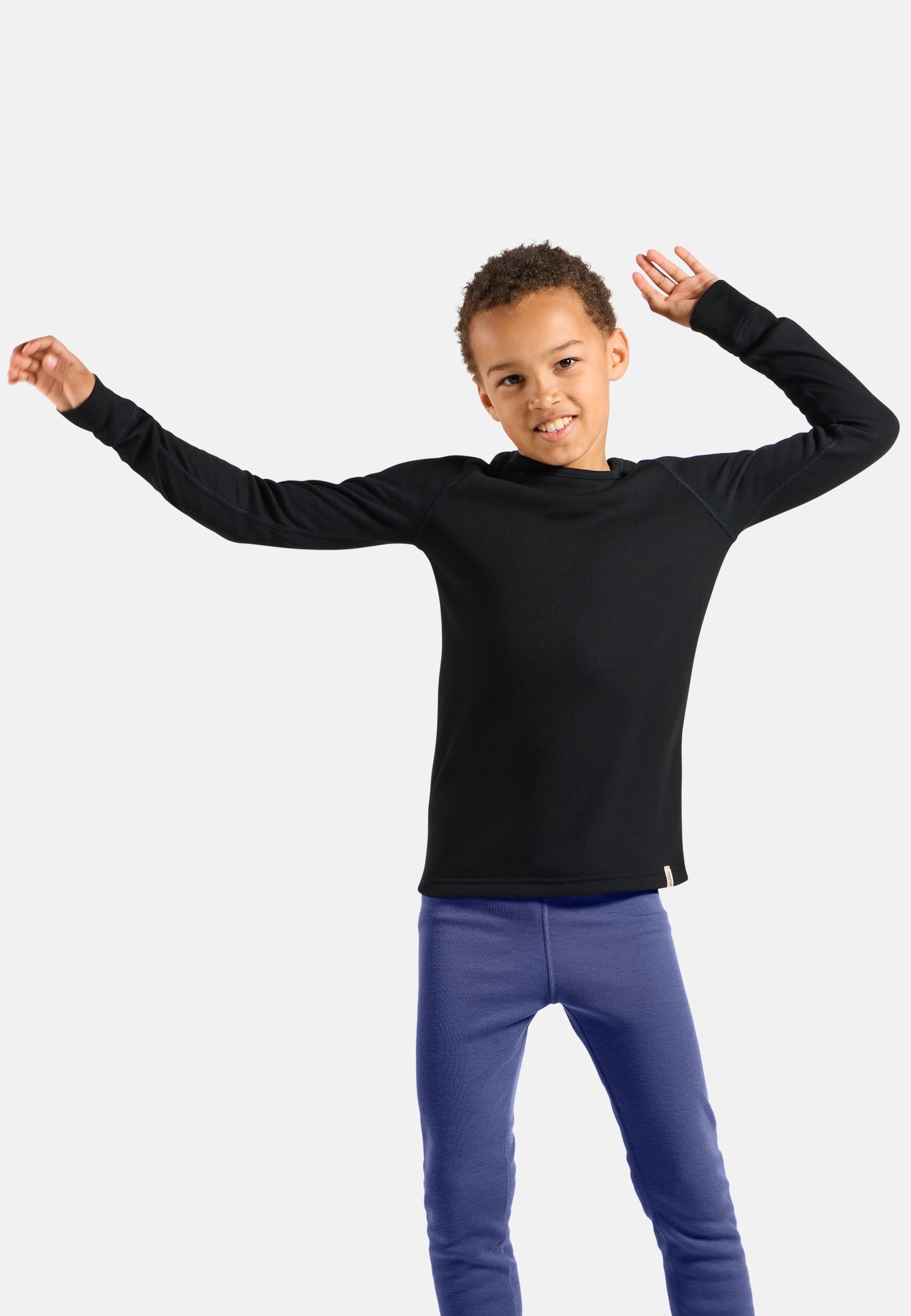 Odlo Haut technique Active Warm pour enfant, 104, noir