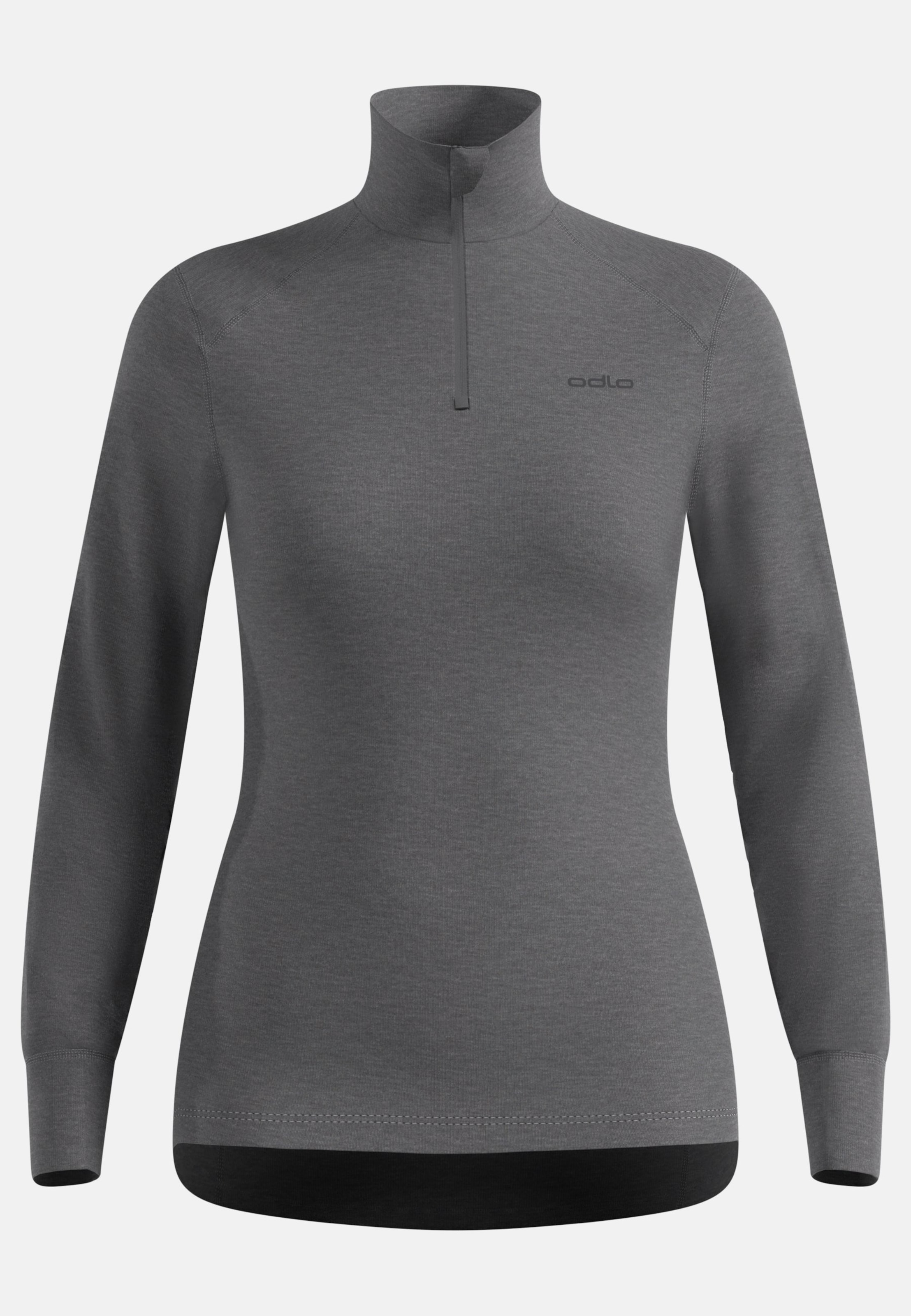 Odlo Active Warm Base Layer Half-Zip für Damen - Wandern, Ski & Snow - grau, S