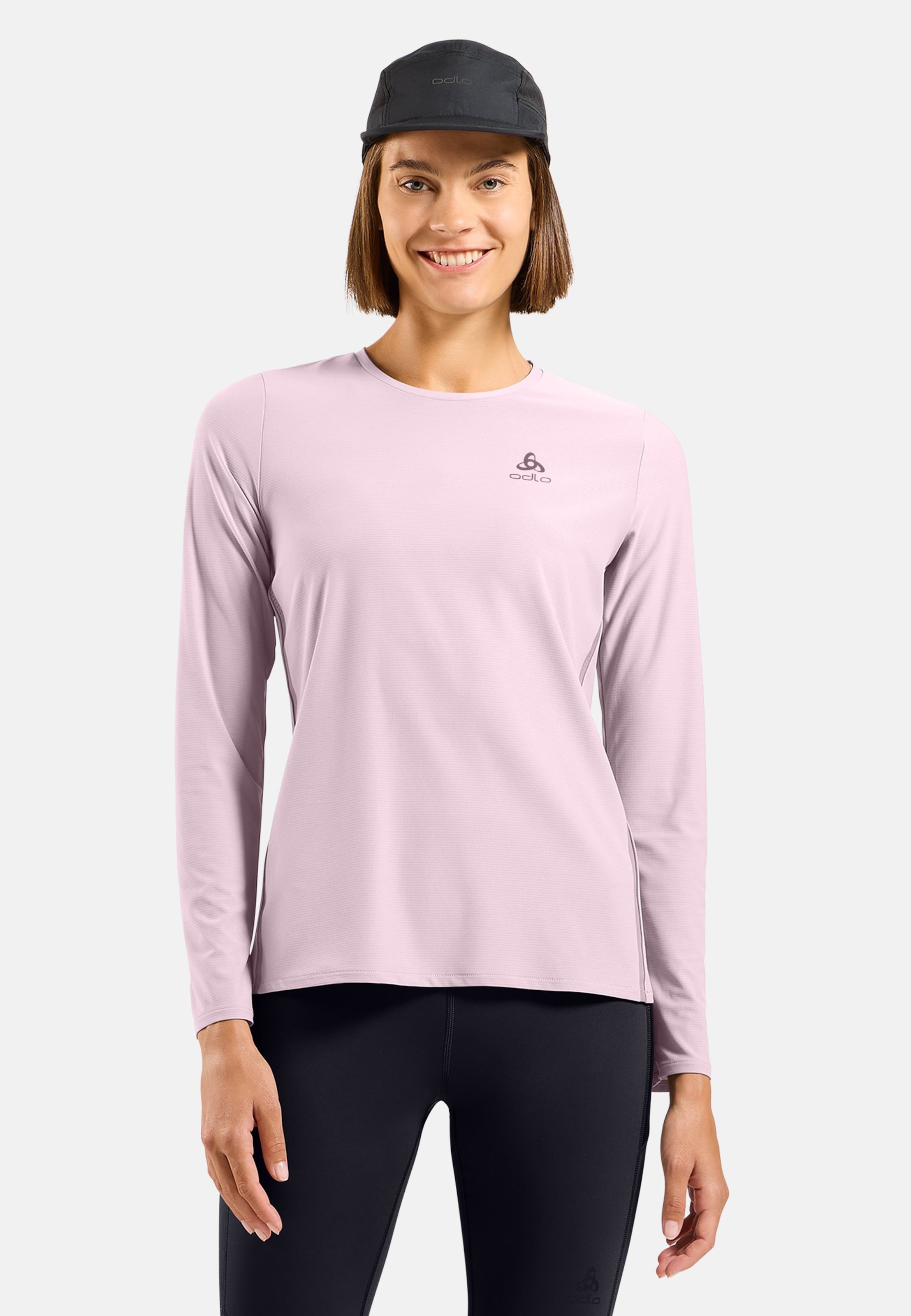 Odlo Zeroweight Chill-Tec Langarm-Laufshirt 2.0 für Damen, M, pink